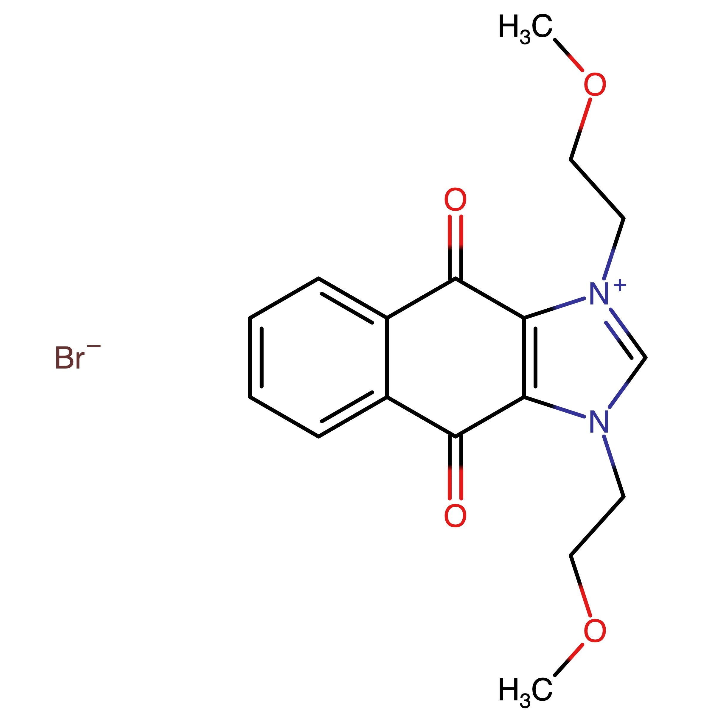 CAS RN 2247881-51-0 | 1,3-Bis(2-methoxyethyl)benzo[f]benzimidazol-3-ium-4,9-dione;bromide