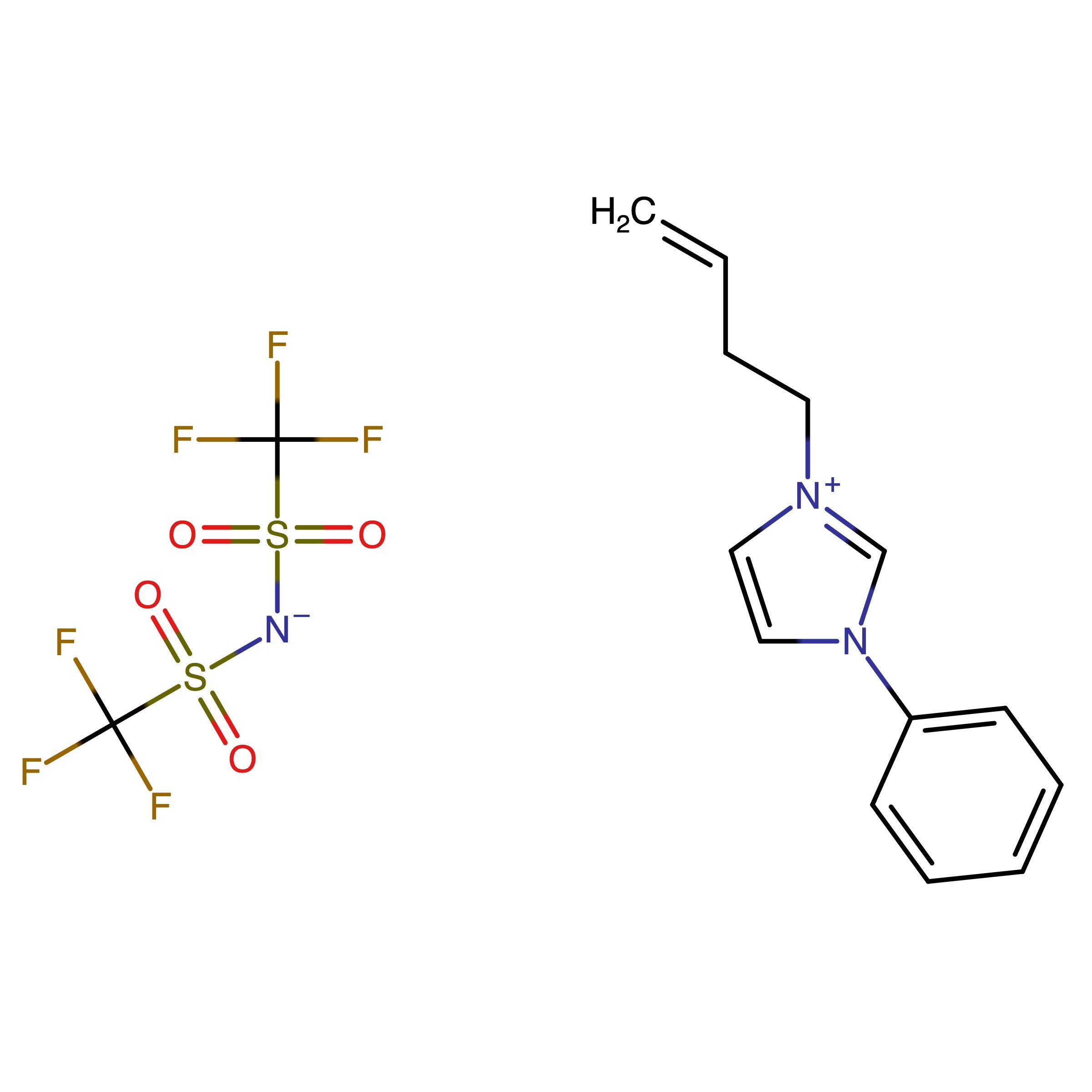 CAS RN 2138445-10-8 | 1-Phenyl-(3-buten-1-yl)imidazolium 1,1,1-trifluoro-N-[(trifluoromethyl)sulfonyl]methane
sulfonamide
