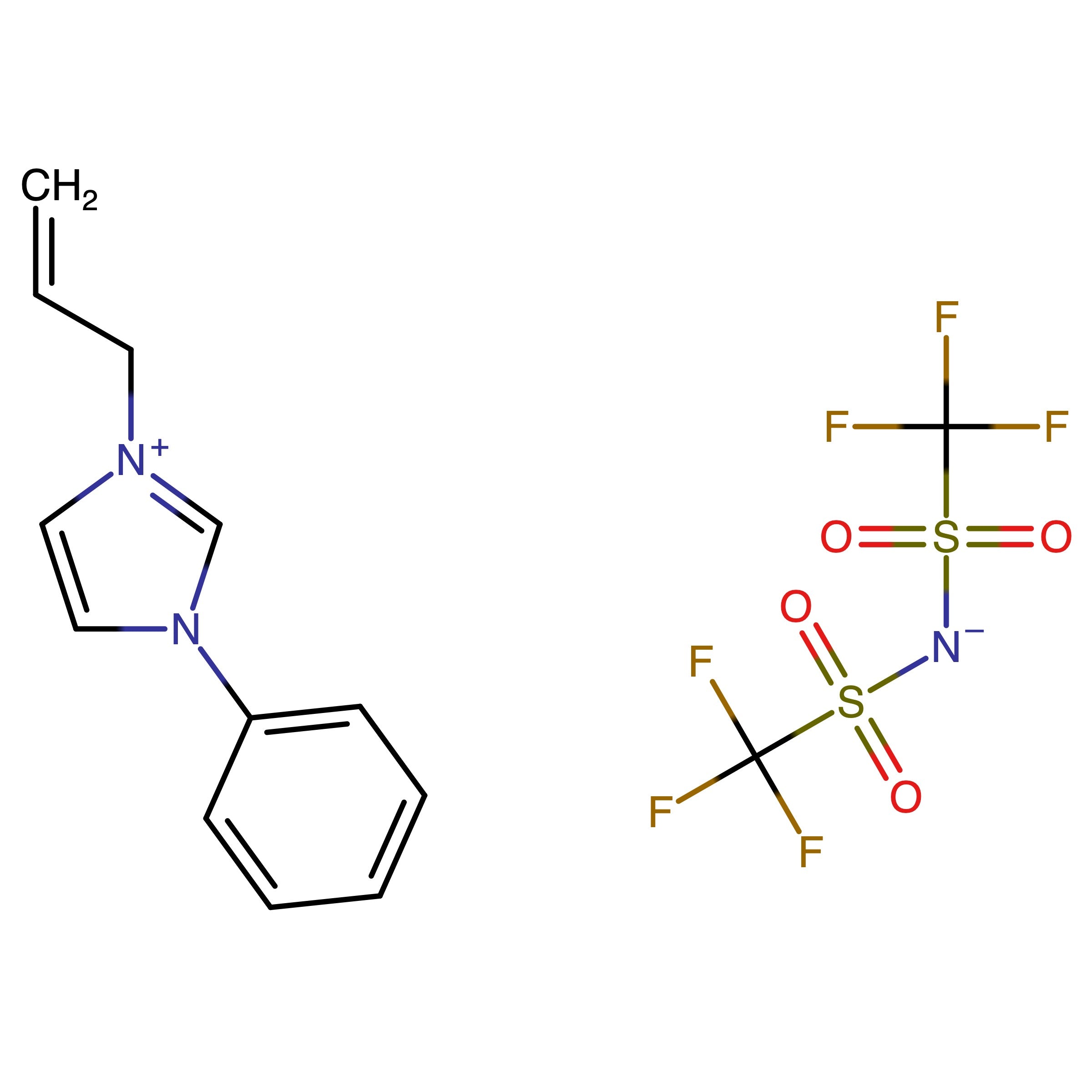 CAS RN 2138445-11-9 | 1-Phenyl-3-(2-propen-1-yl)imidazolium 1,1,1-trifluoro-N-[(trifluoromethyl)sulfonyl]methane
sulfonamide