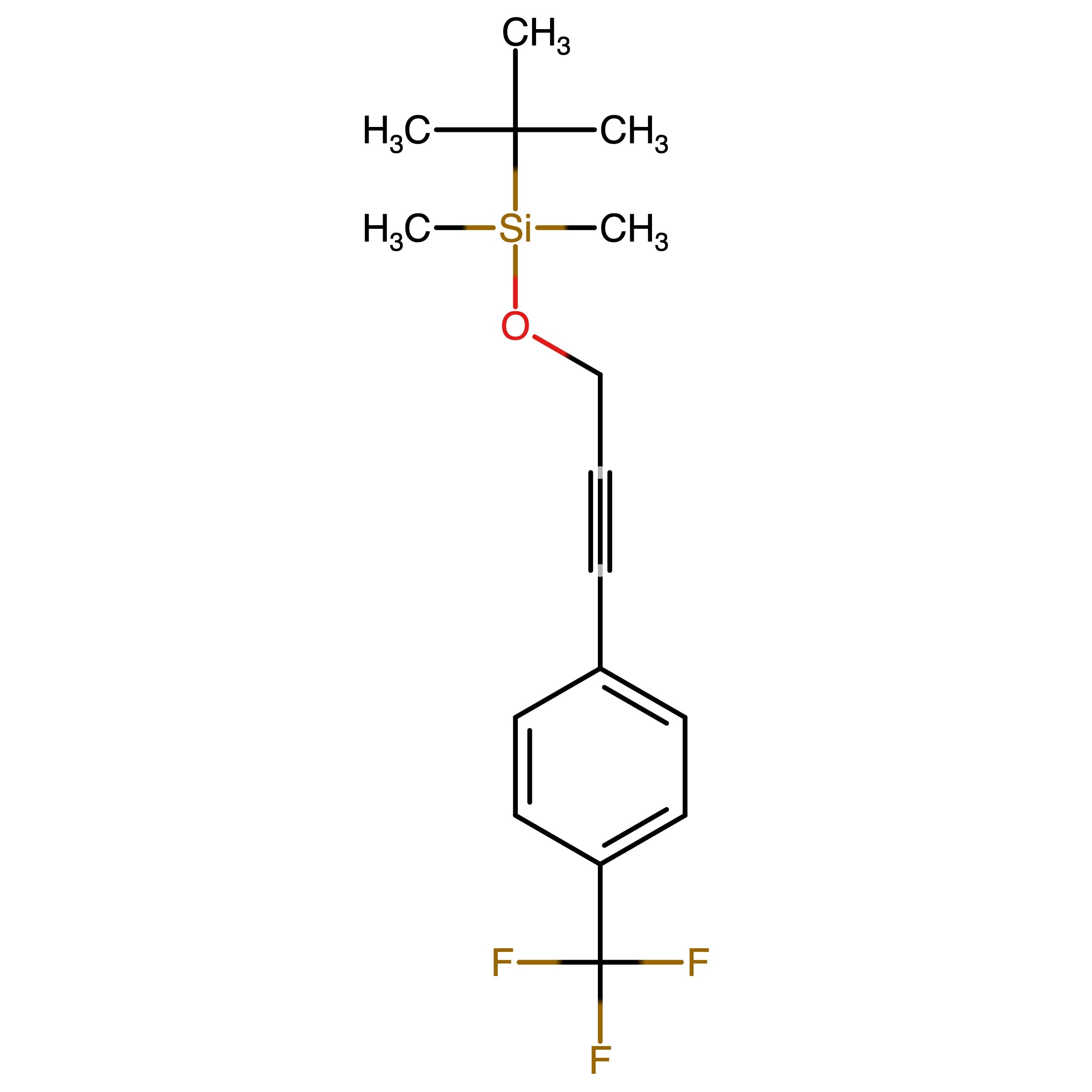 CAS RN 2220181-69-9 | tert-Butyldimethyl((3-(4-(trifluoromethyl)phenyl)prop-2-yn-1-yl)oxy)silane
