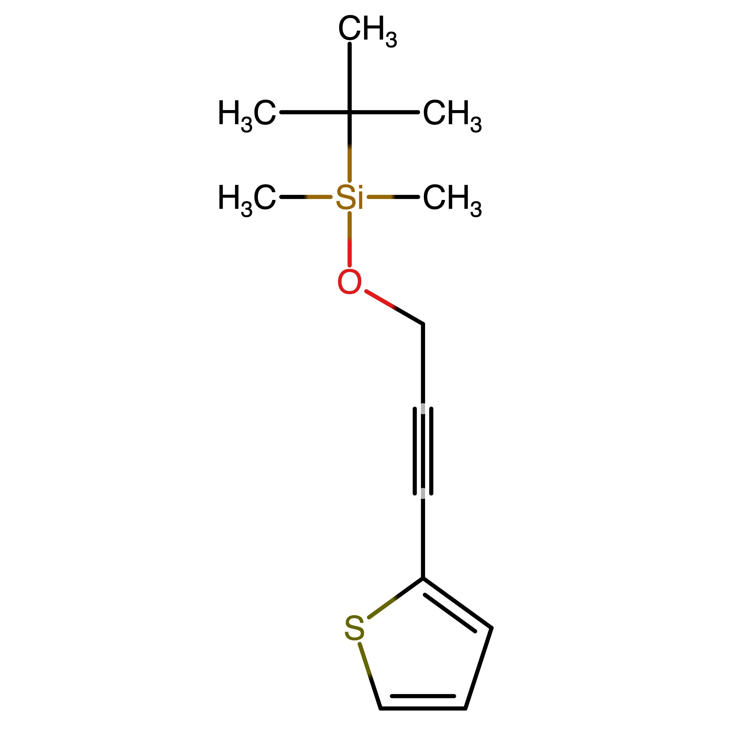 CAS RN 1259284-27-9 | tert-Butyldimethyl((3-(thiophen-2-yl)prop-2-yn-1-yl)oxy)silane