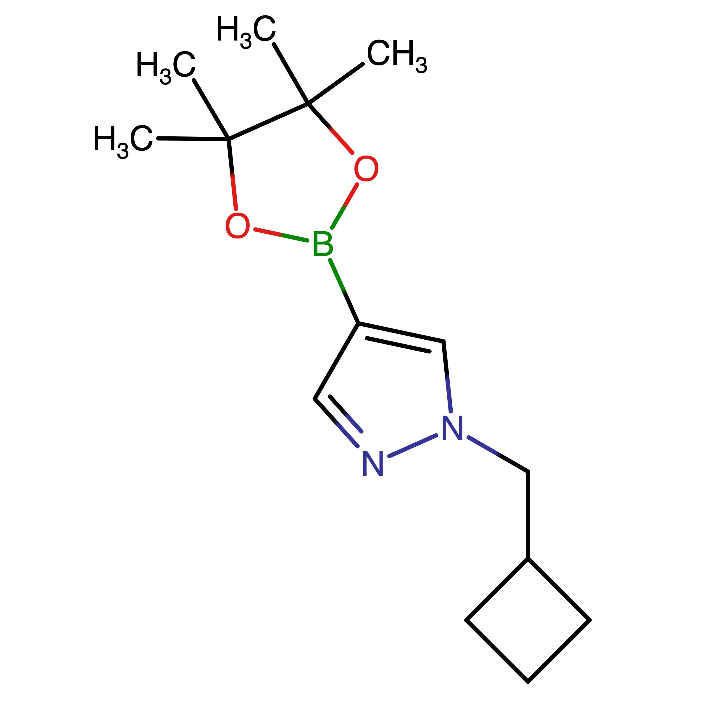 CAS 1233526-47-0 | 1-(Cyclobutylmethyl)-4-(tetramethyl-1,3,2-dioxaborolan-2-yl)-1H-pyrazole | MFCD18383241