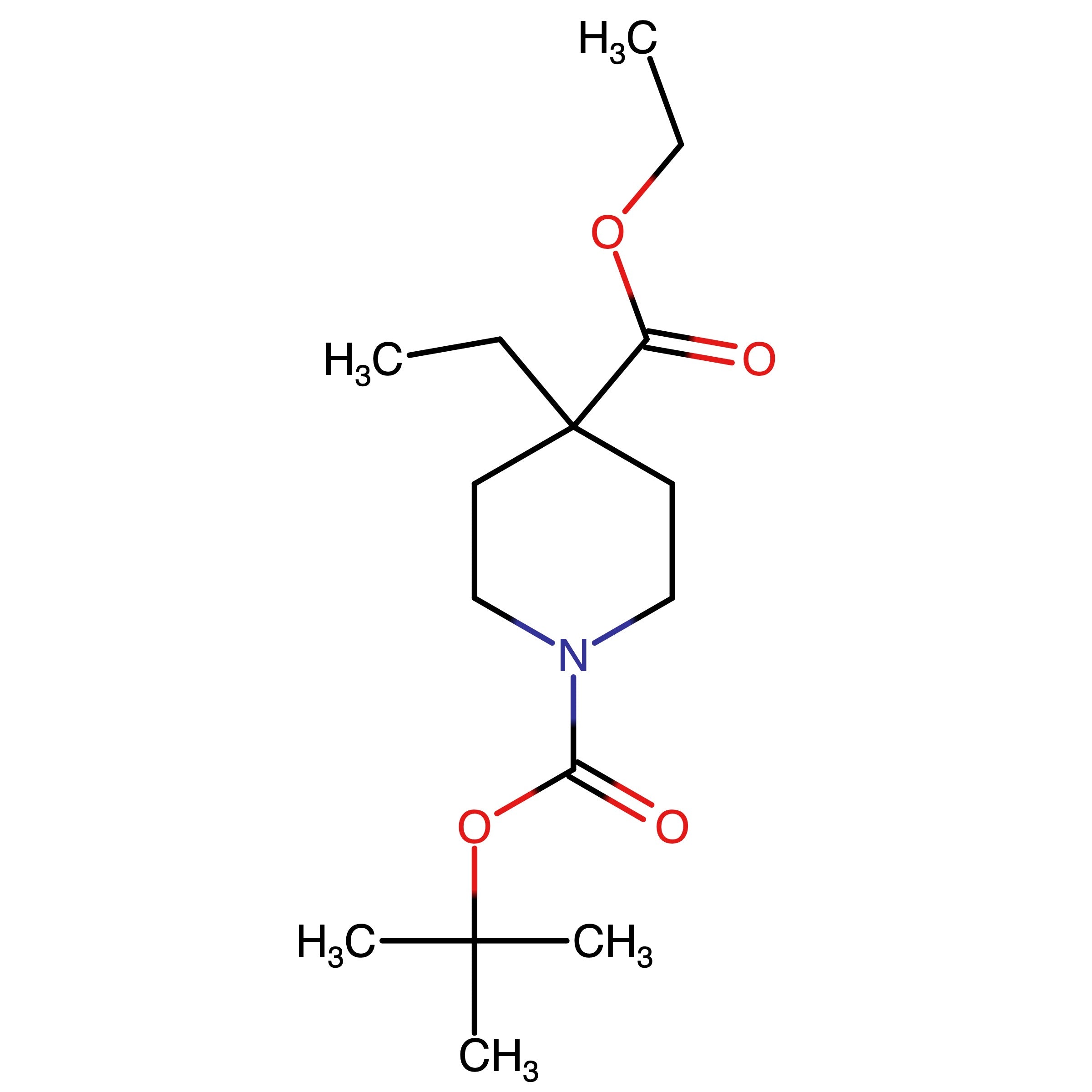 CAS 188792-70-3 | Ethyl 1-Boc-4-ethyl-4-piperidine carboxylate | MFCD10565657