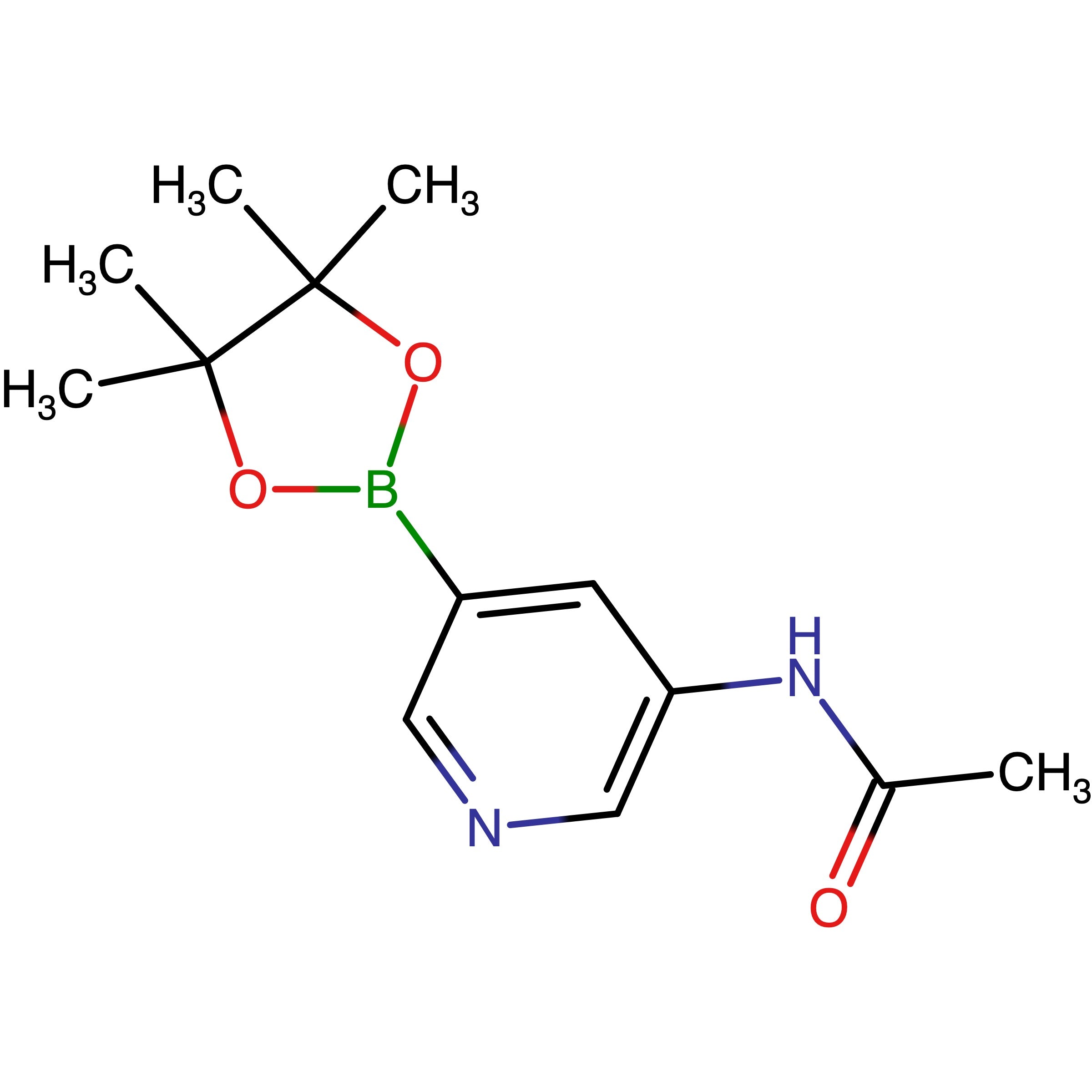 CAS 1201645-46-6 | 5-(Acetamido)pyridine-3-boronic acid pinacol ester | MFCD11878288