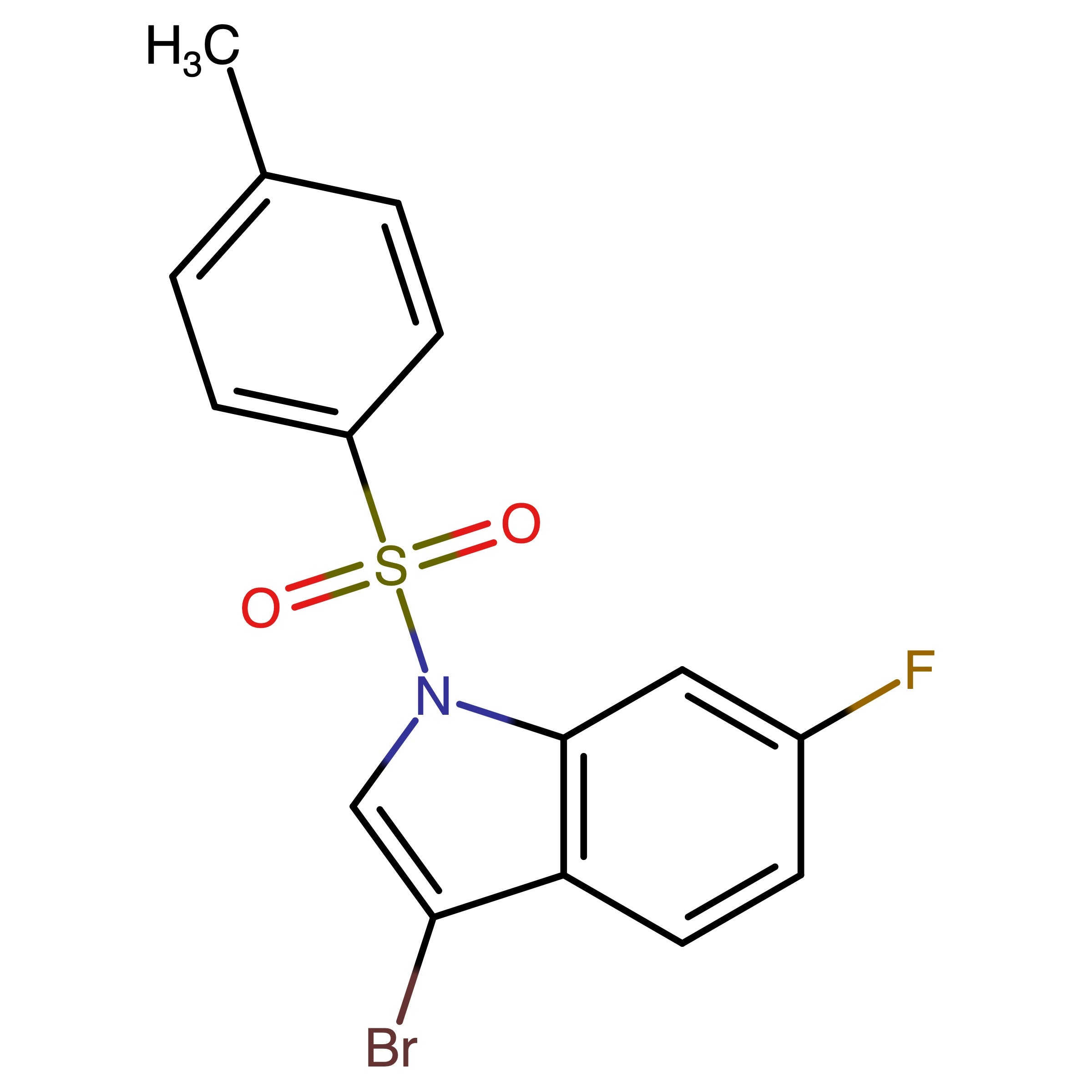 CAS 887338-51-4 | 3-Bromo-6-fluoro-1-(p-toluenesulfonyl)indole | MFCD22205869