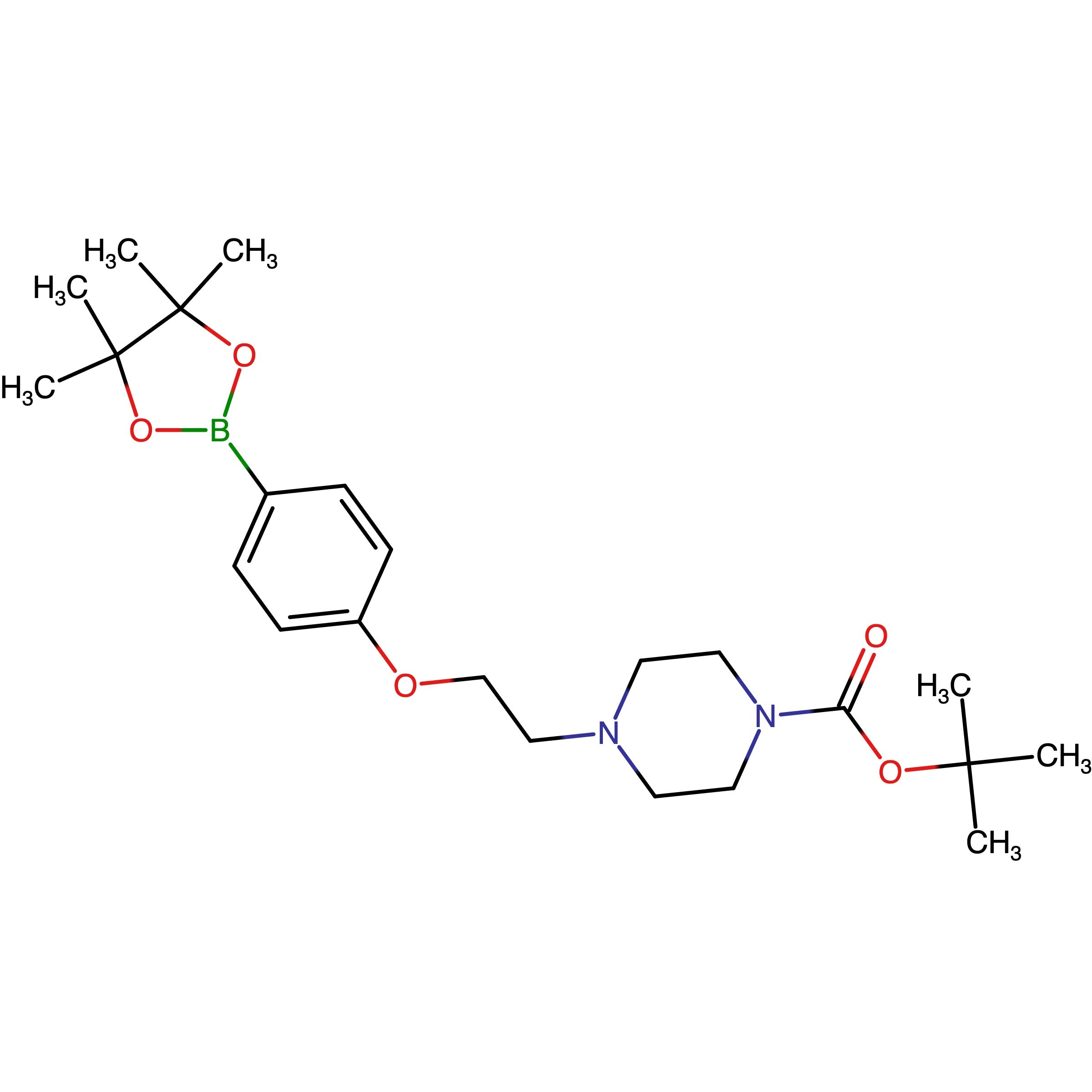 CAS 1310404-00-2 | tert-Butyl 4-(2-[4-(4,4,5,5-tetramethyl[1,3,2]dioxaborolan-2-yl)phenoxy]ethyl)piperazine-1-carboxylate | MFCD12827855