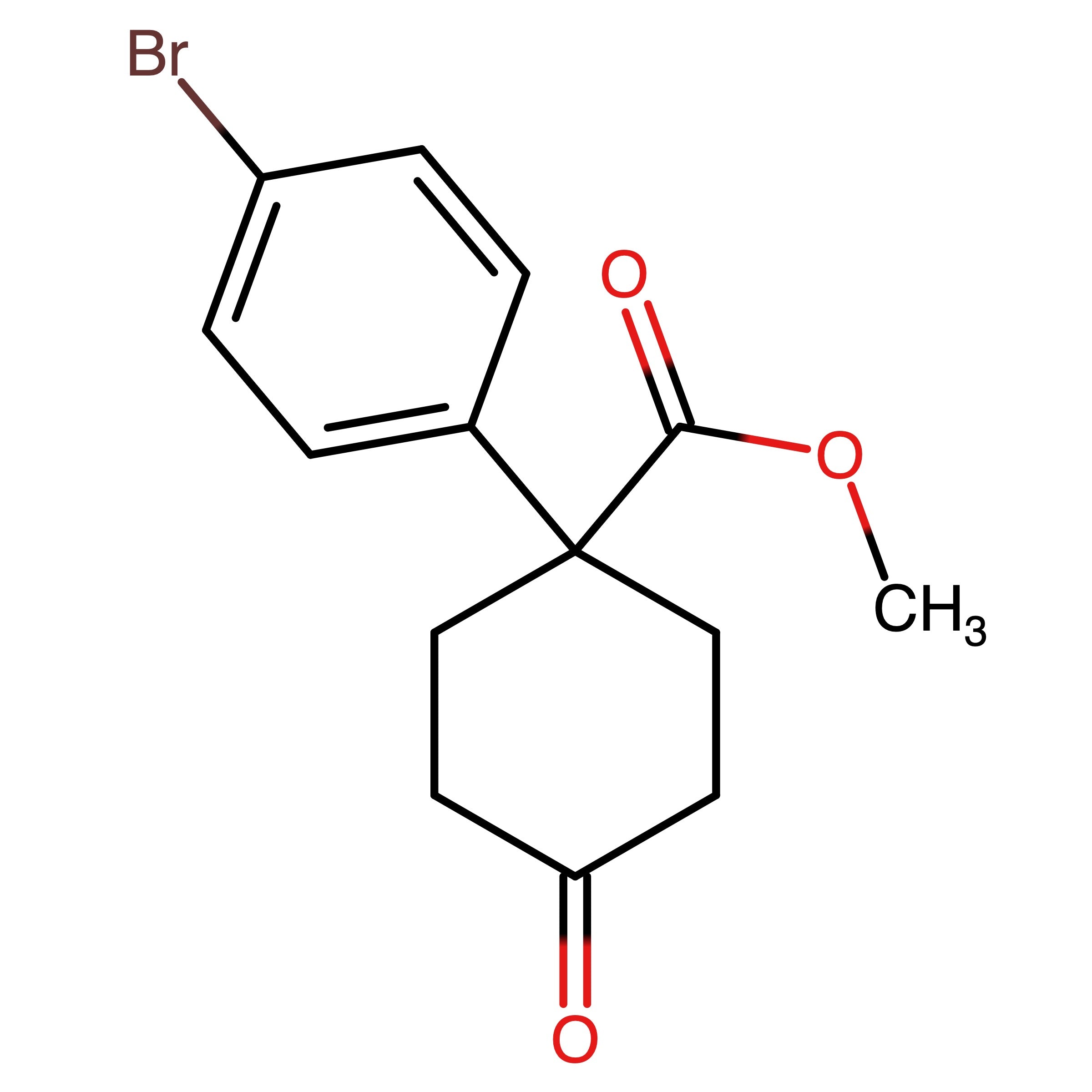 CAS 1384265-30-8 | Methyl 1-(4-bromophenyl)-4-oxocyclohexanecarboxylate | MFCD22423115