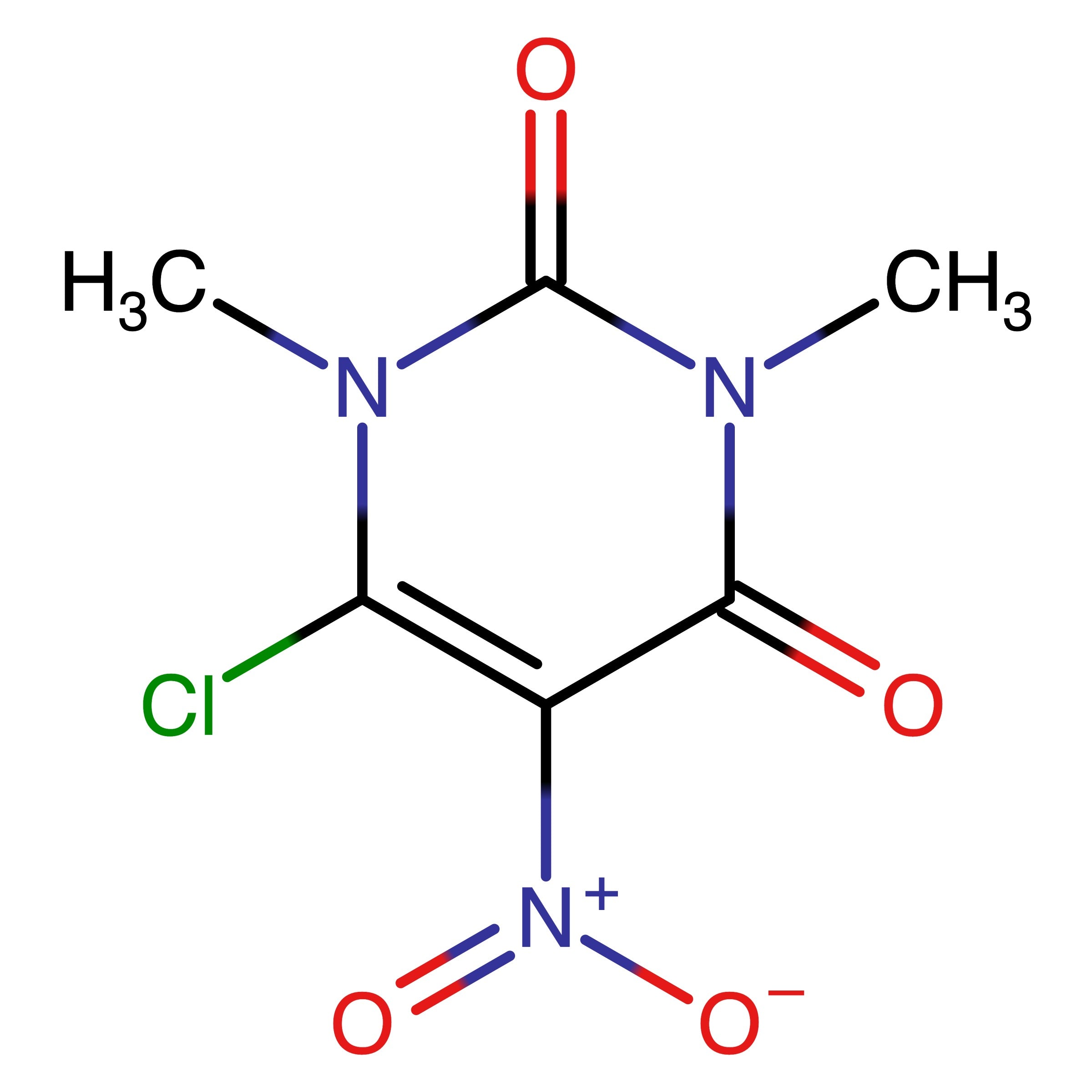 CAS 1203-25-4 | 6-Chloro-1,3-dimethyl-5-nitro-1,2,3,4-tetrahydropyrimidine-2,4-dione | MFCD00218517