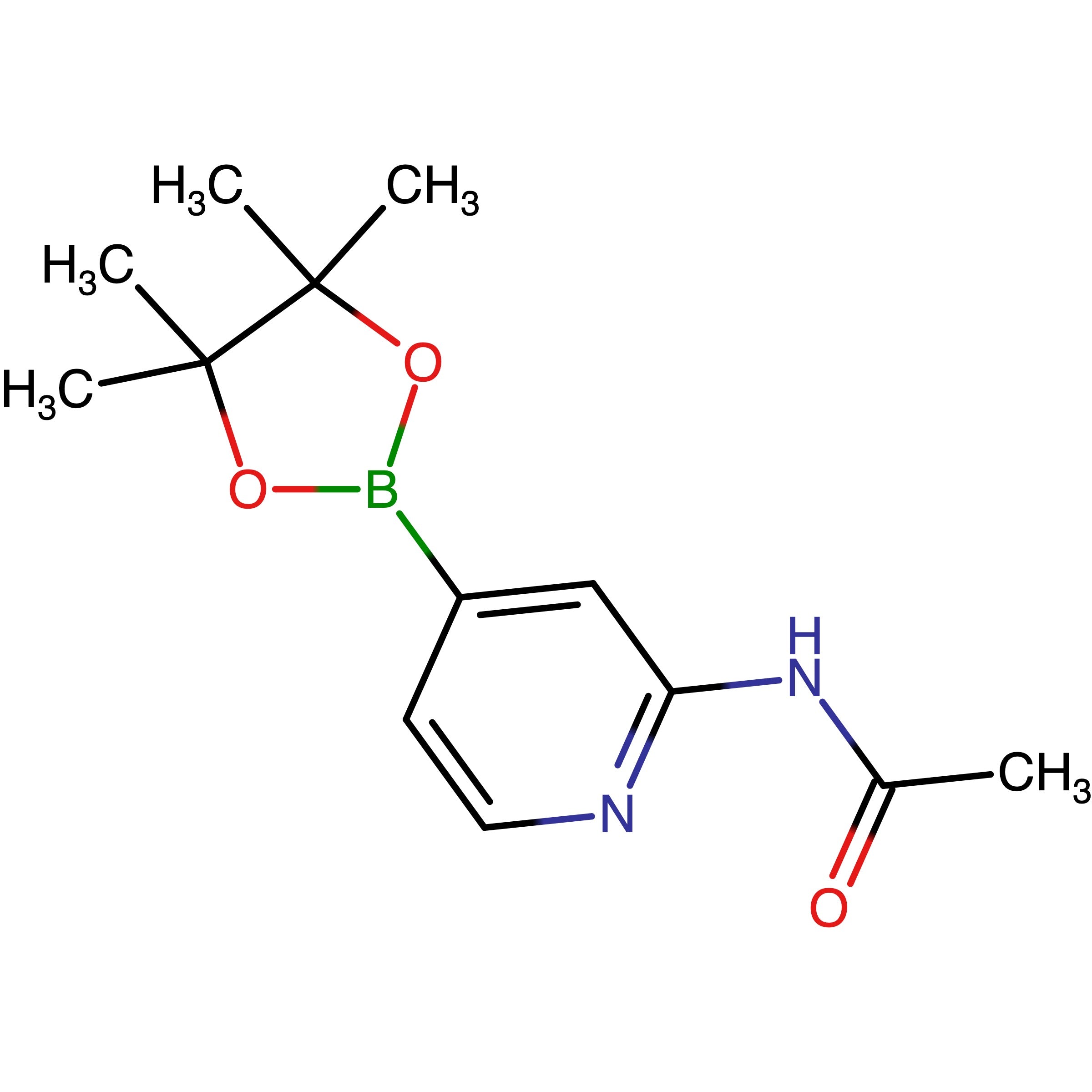 CAS 1220220-21-2 | 2-(Acetamido)pyridine-4-boronic acid pinacol ester | MFCD11878181