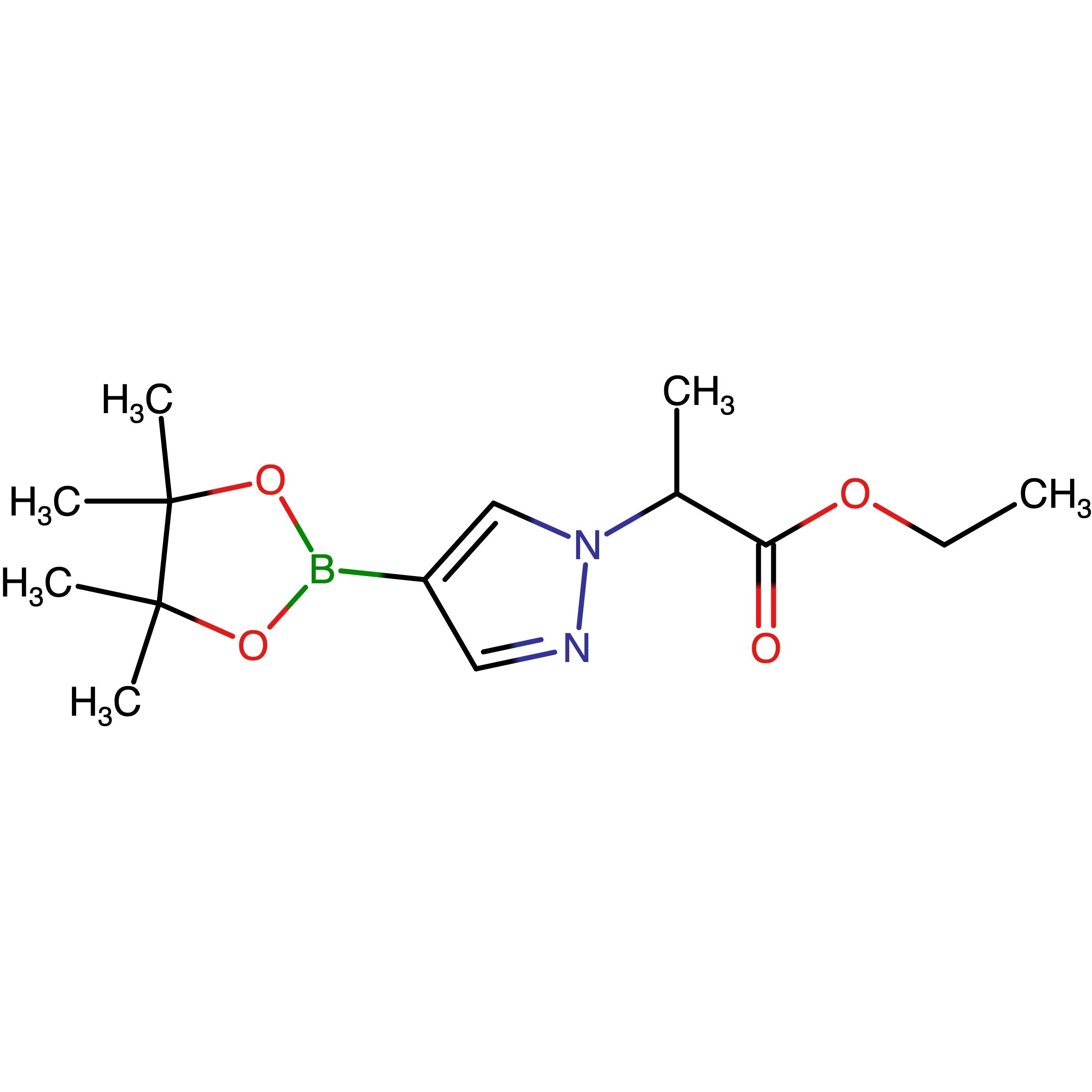 CAS 1220968-24-0 | Ethyl 2-(4-(4,4,5,5-tetramethyl-1,3,2-dioxaborolan-2-yl)-1H-pyrazol-1-yl)propanoate | MFCD27996757