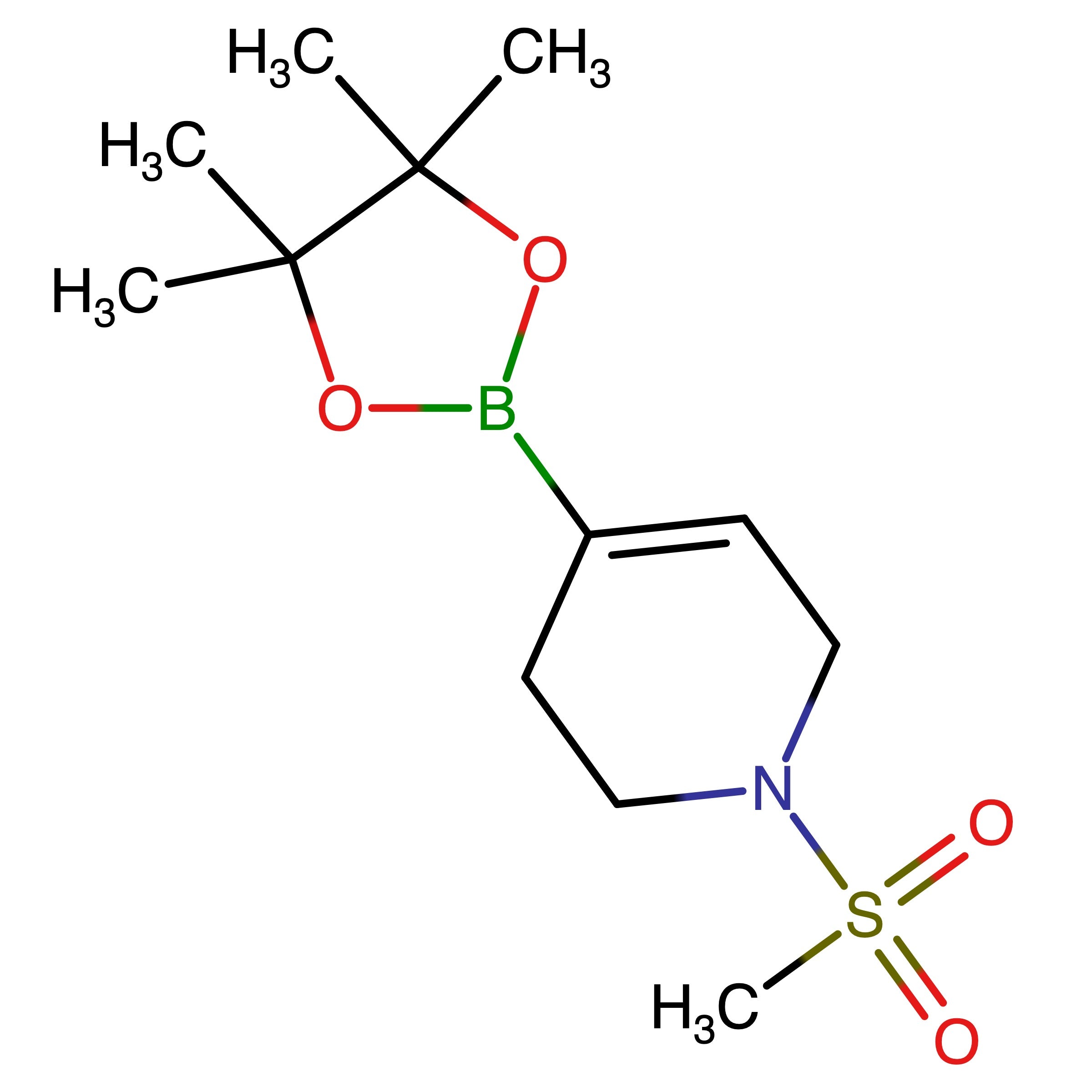 CAS 1382137-67-8 | 1-Methanesulfonyl-4-(tetramethyl-1,3,2-dioxaborolan-2-yl)-1,2,3,6-tetrahydropyridine | MFCD28962592