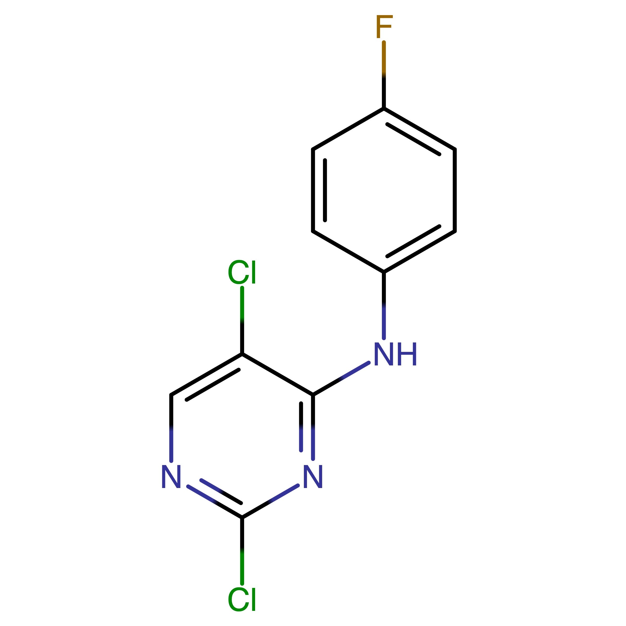 CAS 280582-13-0 | 2,5-Dichloro-N-(4-fluorophenyl)pyrimidin-4-amine | MFCD23737482