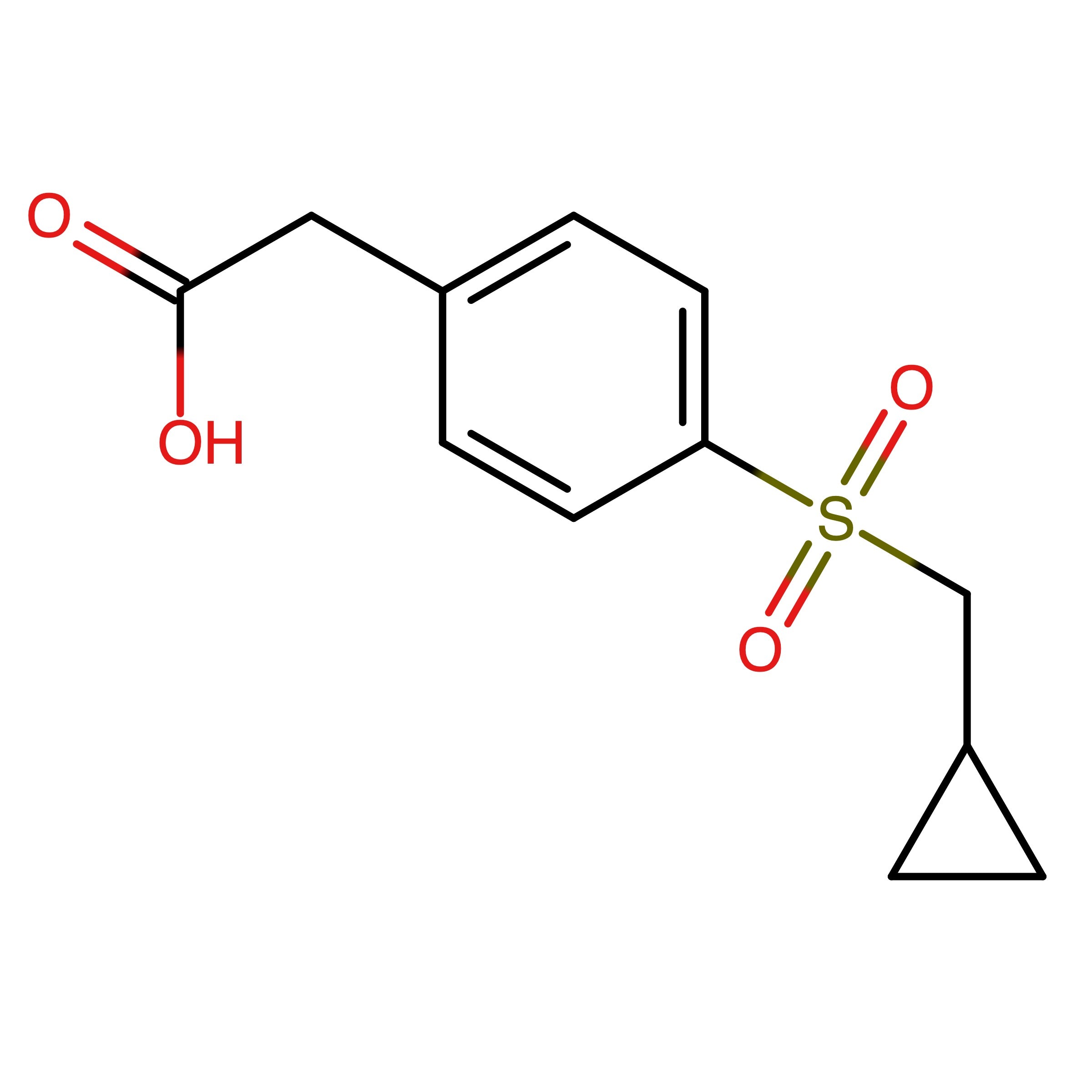 CAS 1156165-48-8 | 2-(4-((Cyclopropylmethyl)sulfonyl)phenyl)acetic acid | MFCD12434736