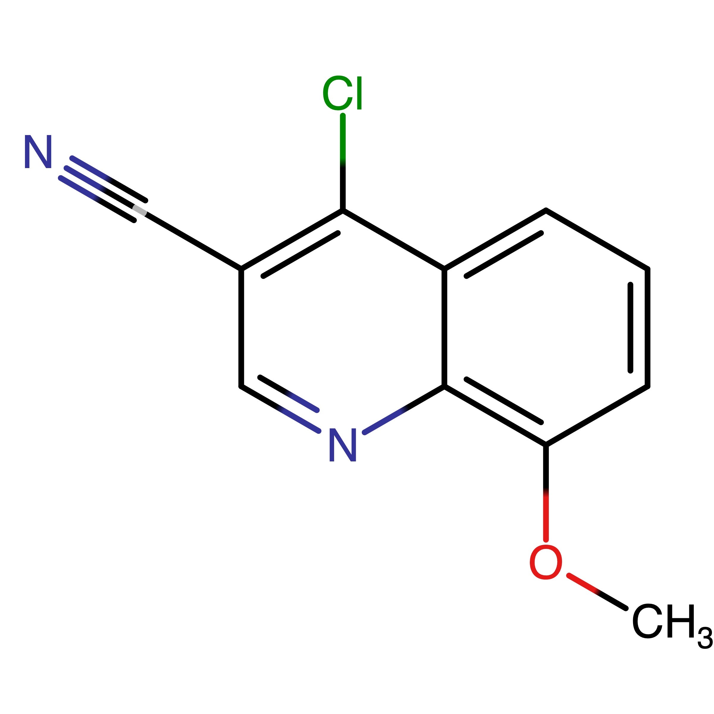CAS 214476-78-5 | 4-Chloro-8-methoxyquinoline-3-carbonitrile | MFCD09261369