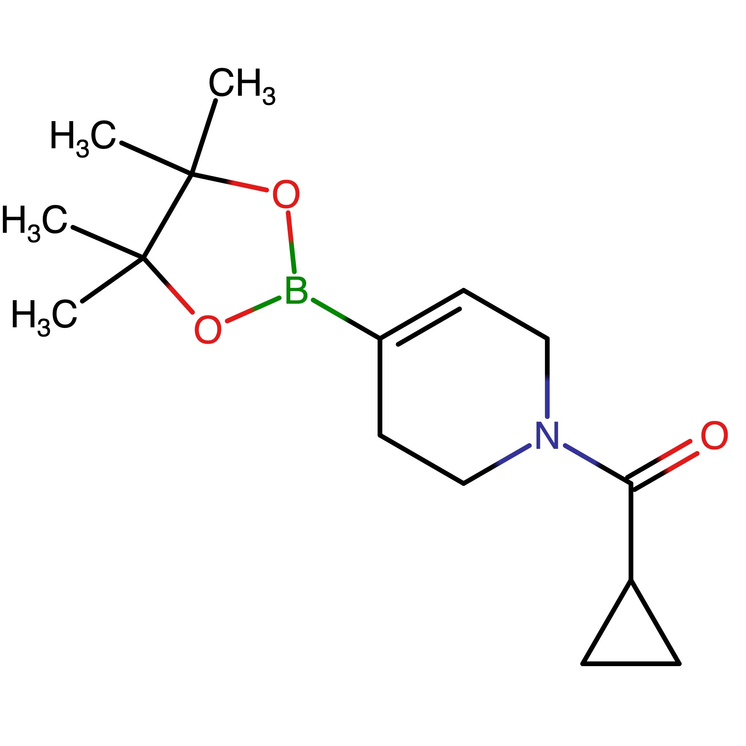 CAS 1616388-38-5 | 1-Cyclopropanecarbonyl-5,6-dihydro-2H-pyridine-4-boronic acid, pinacol ester | MFCD19237218