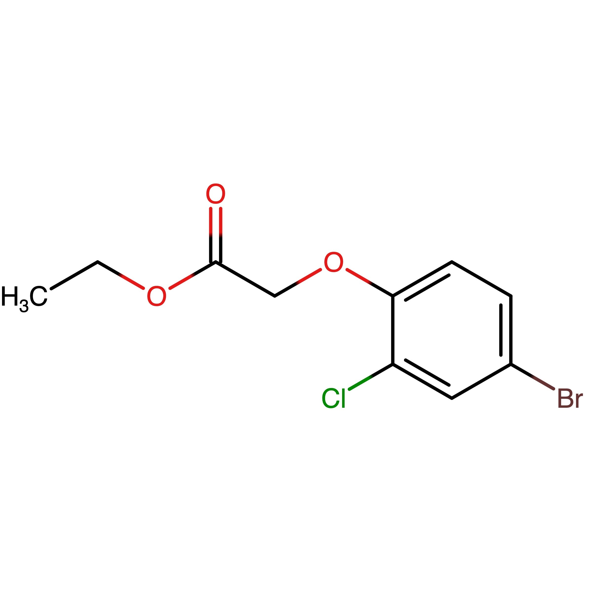 CAS 588679-10-1 | Ethyl 2-(4-bromo-2-chlorophenoxy)acetate | MFCD03944017