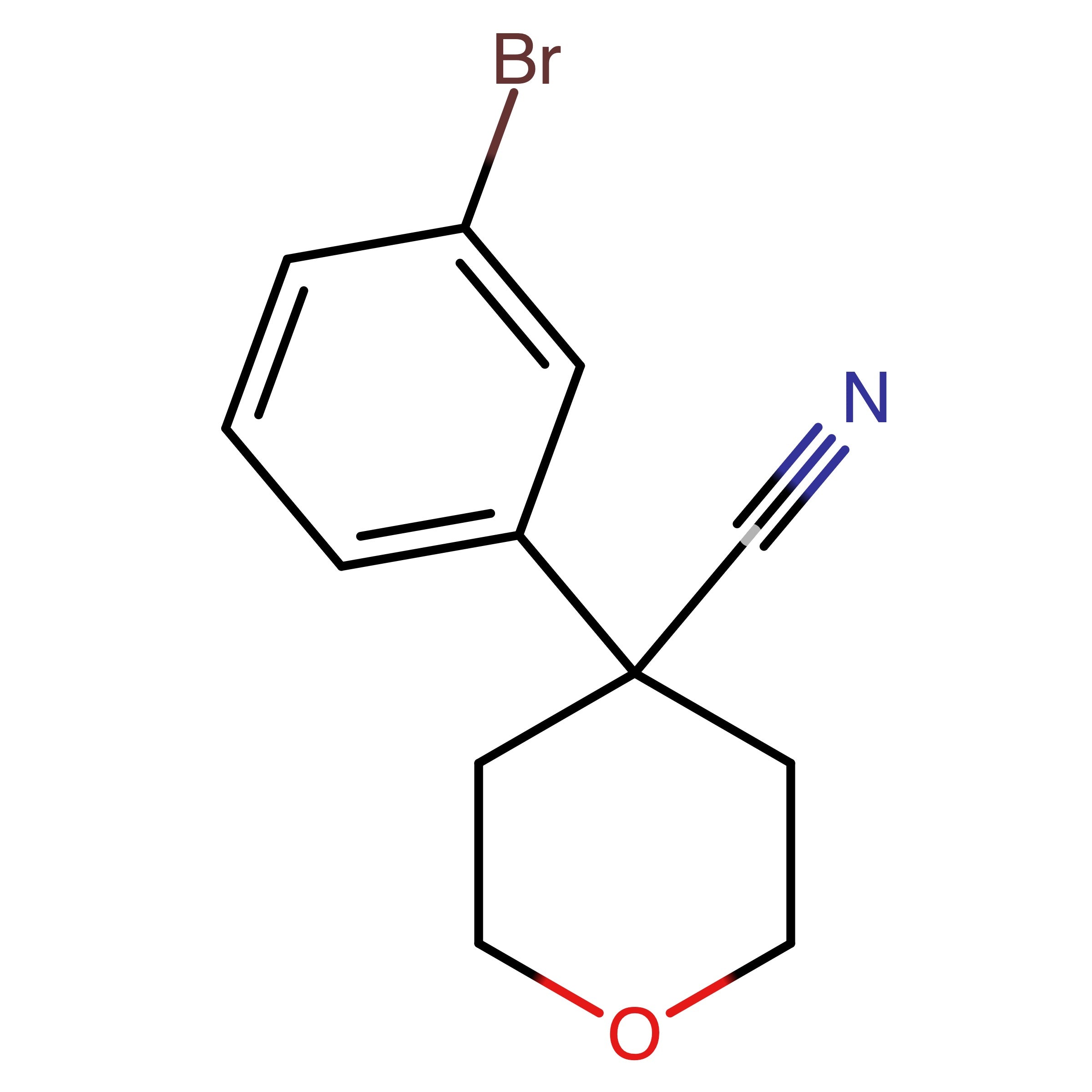 CAS 245439-36-5 | 4-(3-Bromophenyl)tetrahydro-2H-pyran-4-carbonitrile | MFCD08277238