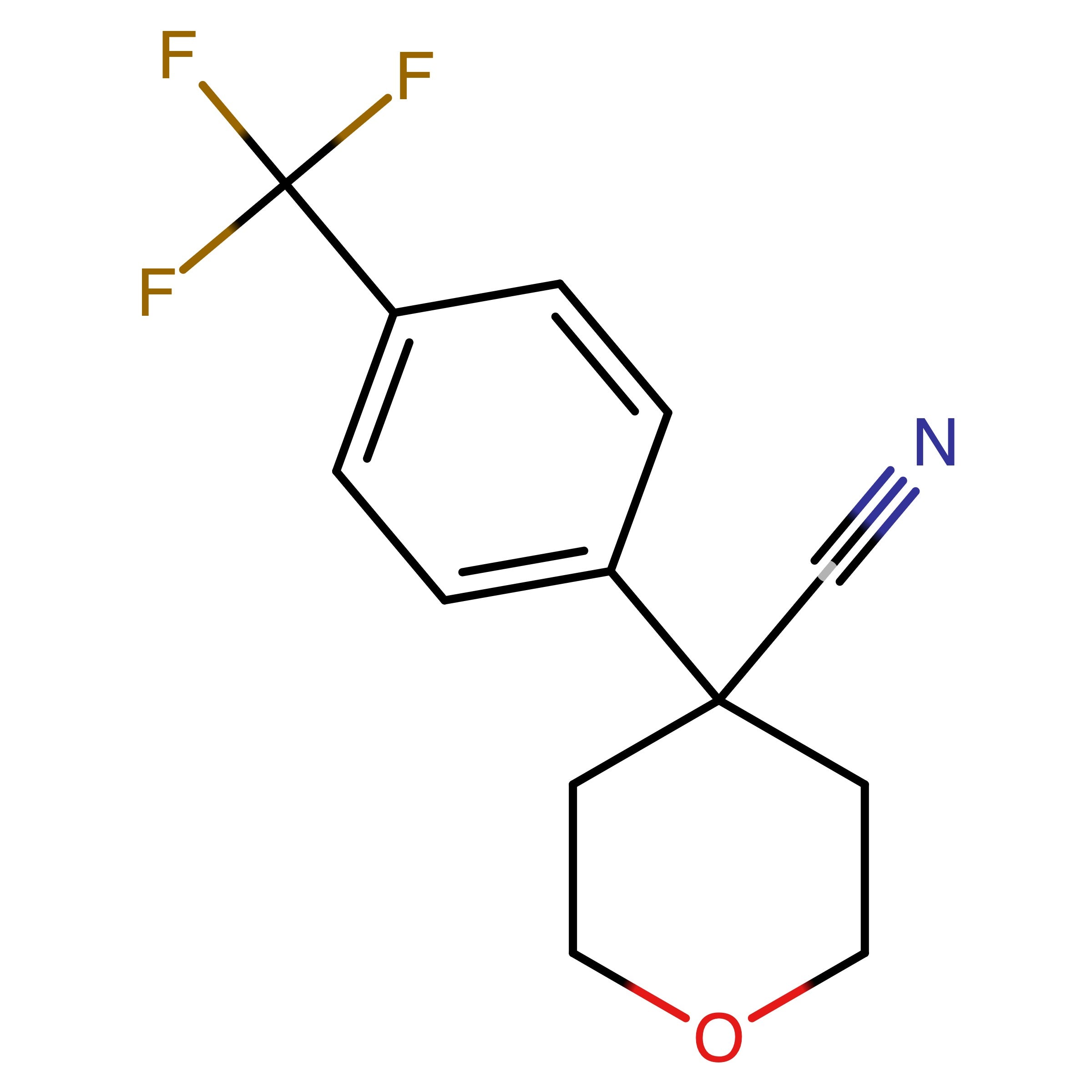 CAS 473706-06-8 | 4-(4-(Trifluoromethyl)phenyl)tetrahydro-2H-pyran-4-carbonitrile | MFCD16659178