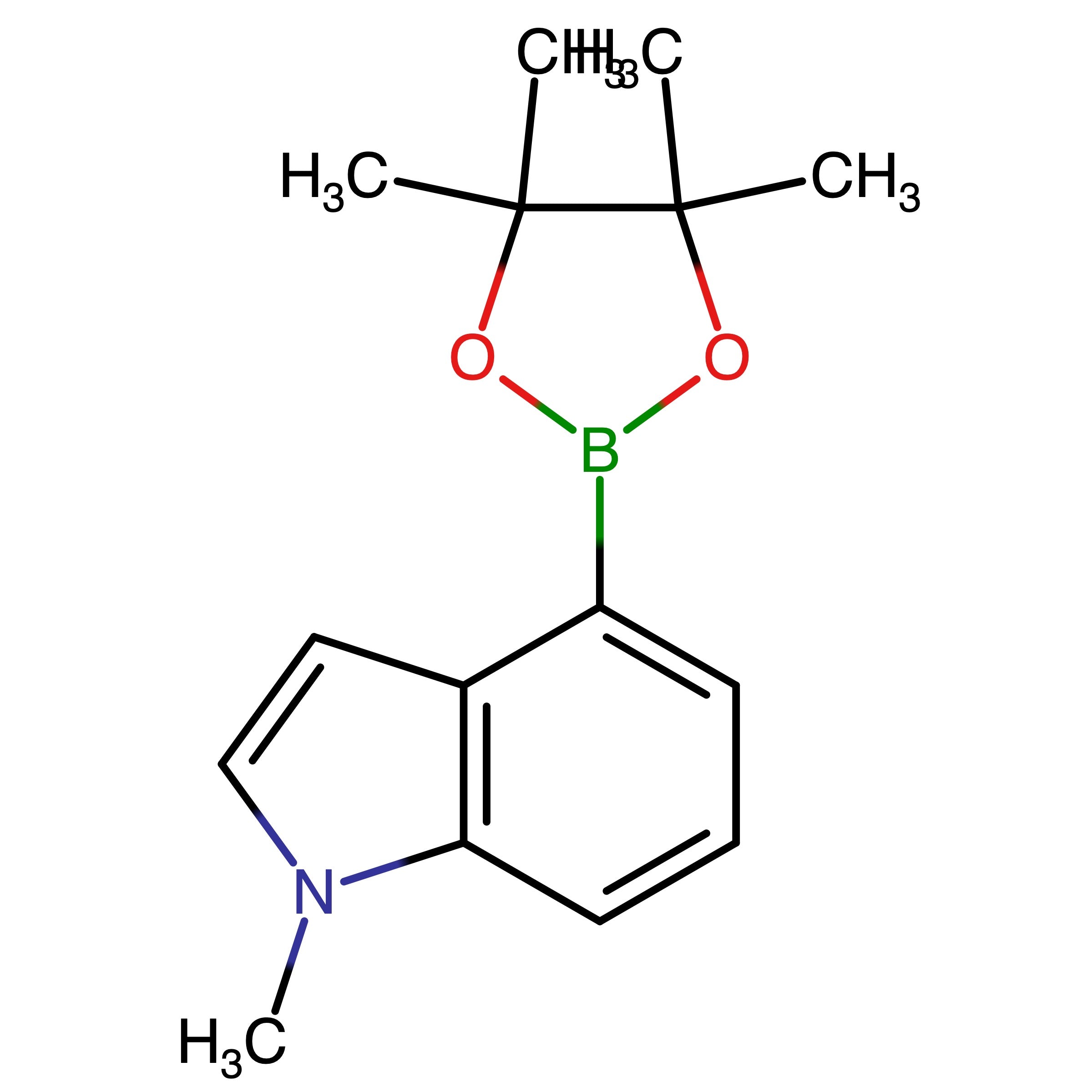 CAS 898289-06-0 | 1-Methyl-4-(4,4,5,5-tetramethyl-1,3,2-dioxaborolan-2-yl)-1H-indole | MFCD08690266
