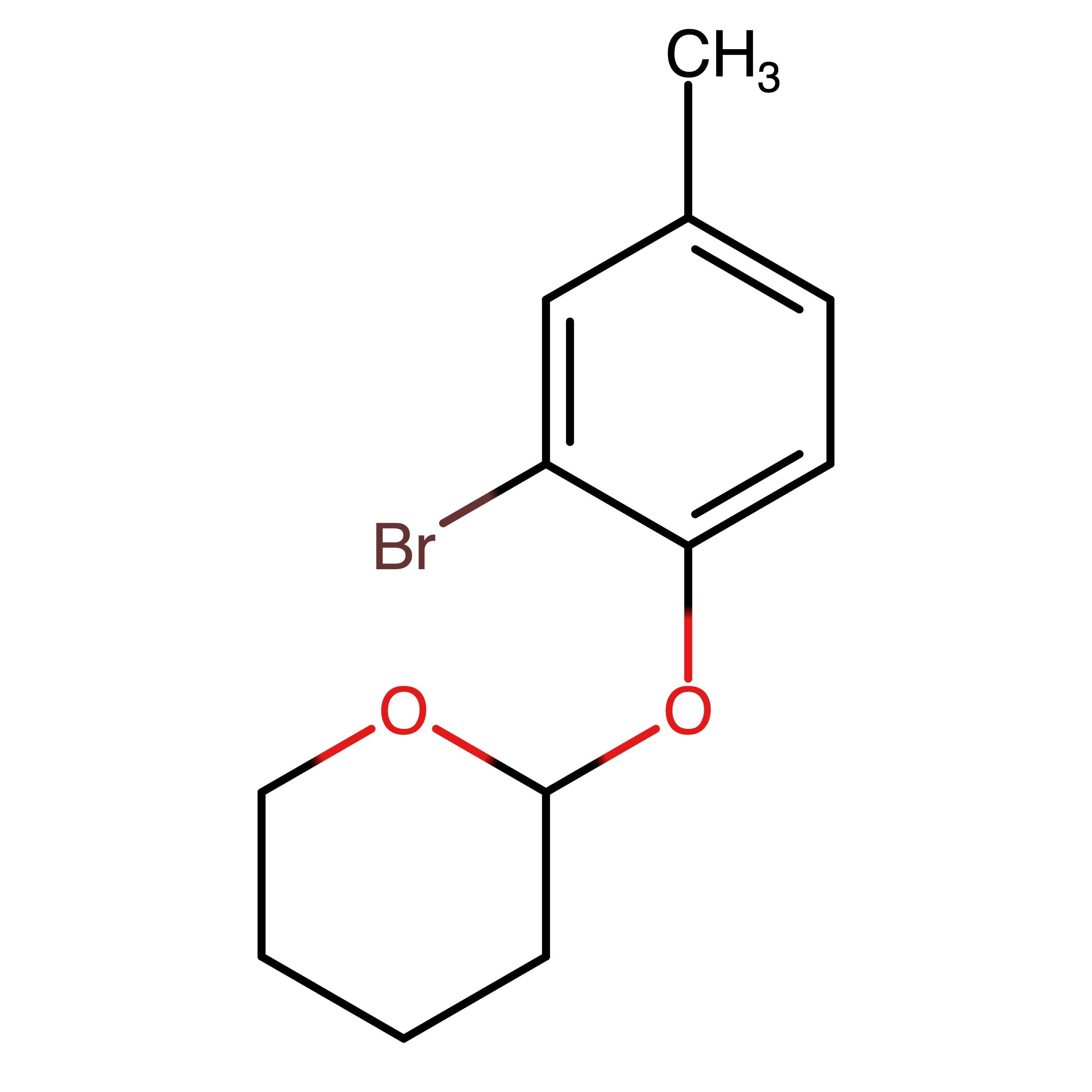 CAS 114212-23-6 | 2-(2-Bromo-4-methylphenoxy)tetrahydro-2H-pyran | MFCD19441395