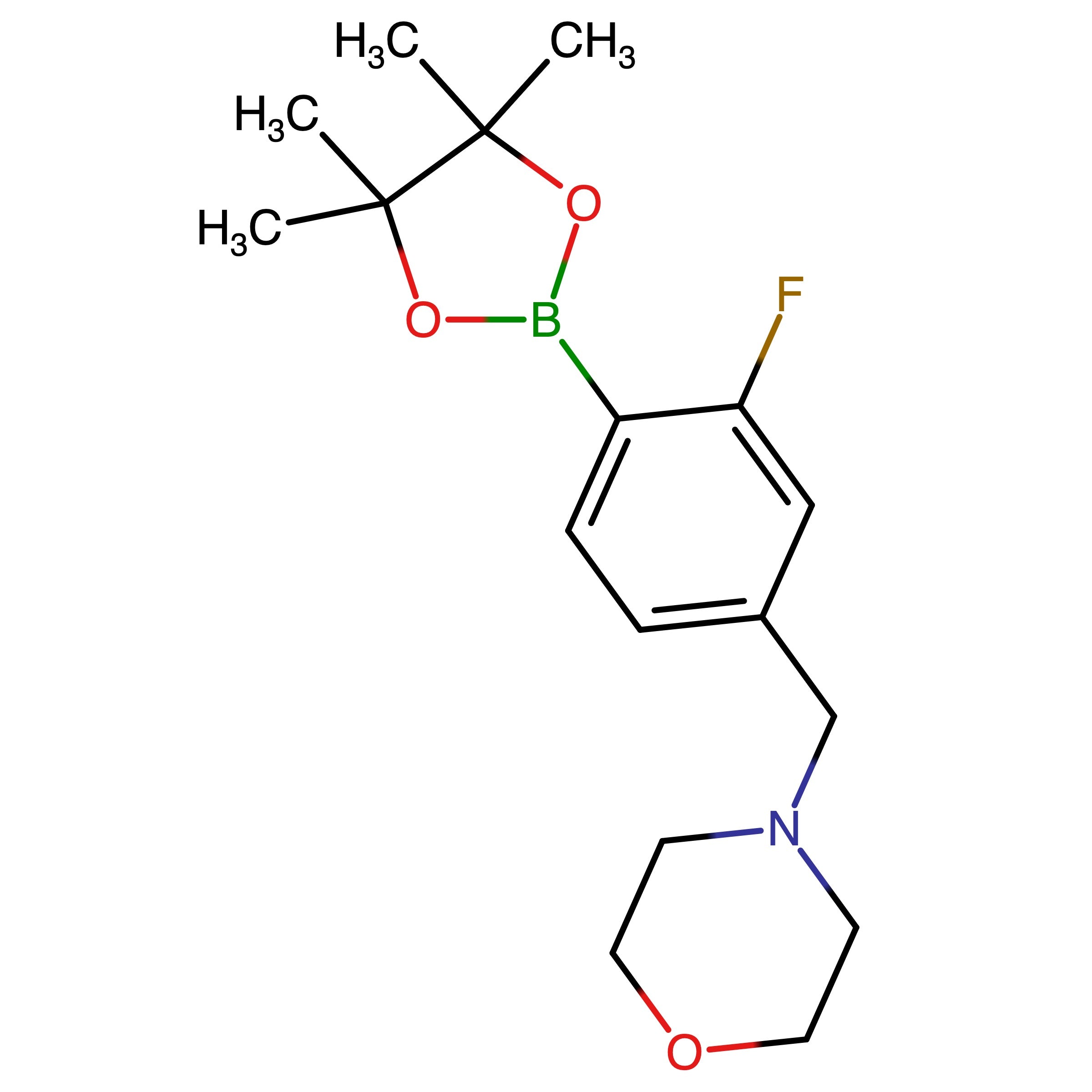 CAS 897016-97-6 | 2-Fluoro-4-(morpholinomethyl)phenylboronic acid pinacol ester | MFCD18434461