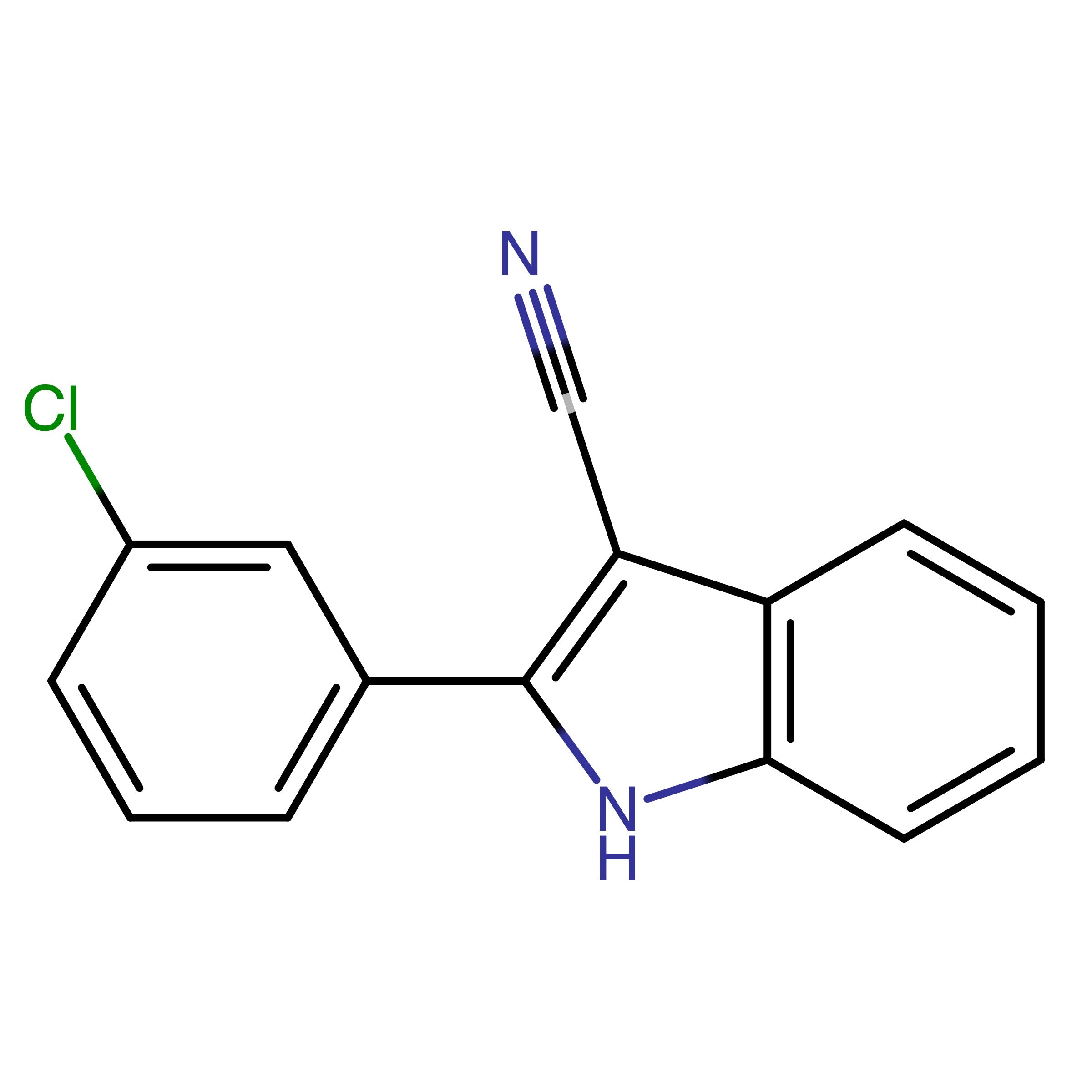 CAS 938326-46-6 | 2-(3-Chlorophenyl)-1H-indole-3-carbonitrile | MFCD09722968