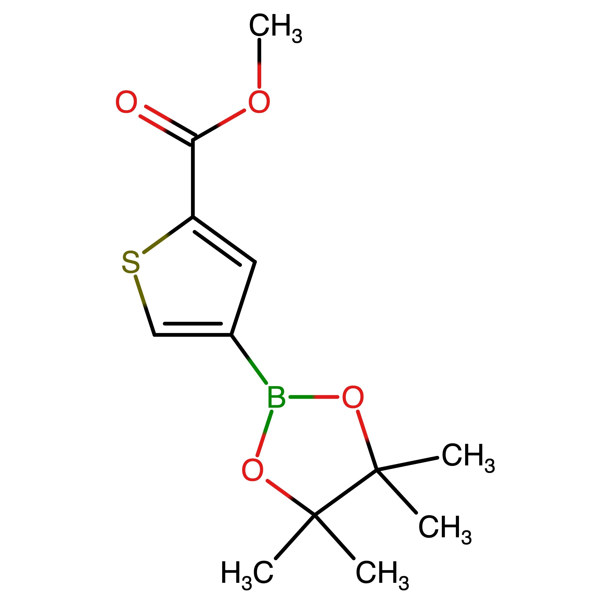 CAS 709648-80-6 | (5-(Methoxycarbonyl)thiophen-3-yl)boronic acid pinacol ester | MFCD13689007