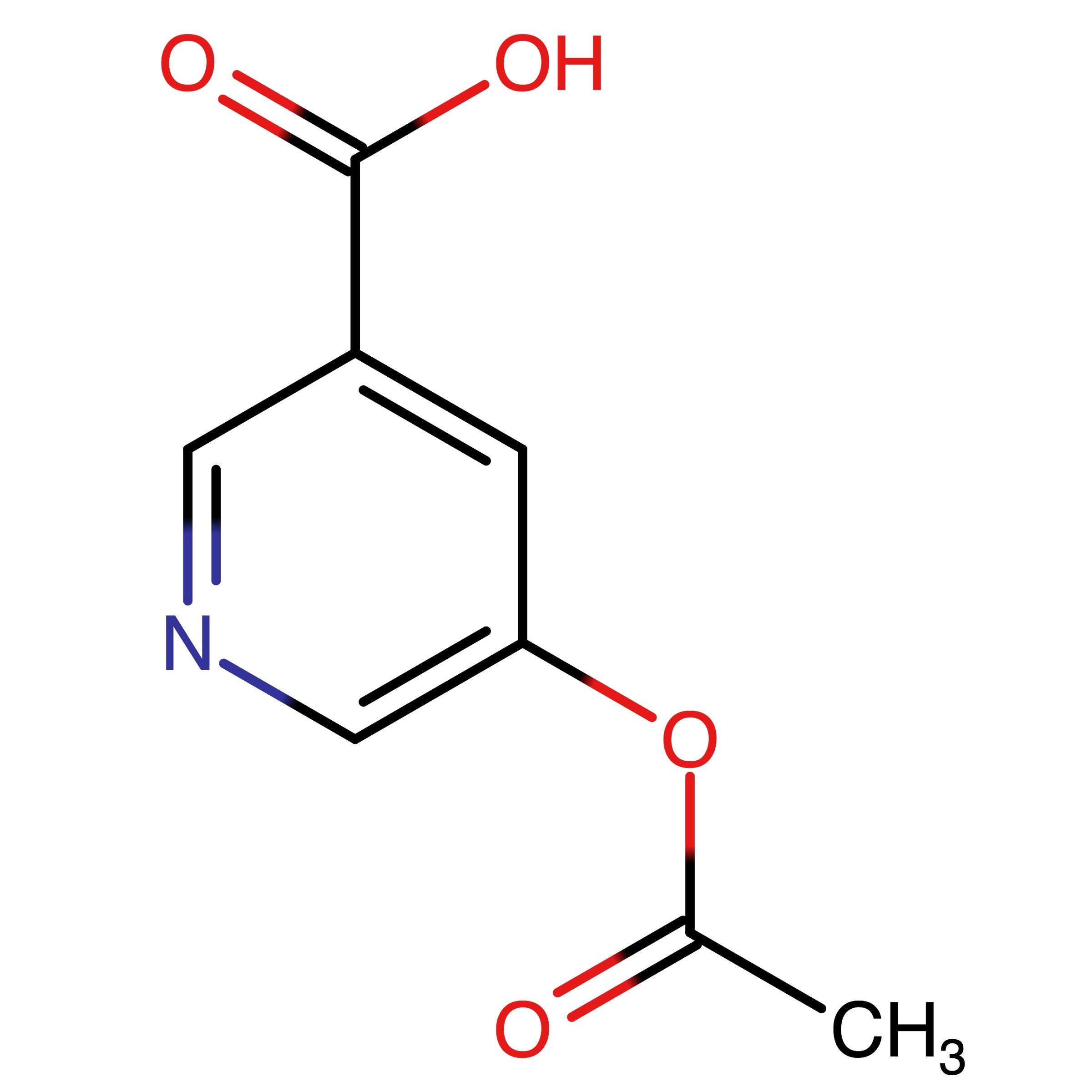 CAS 325970-19-2 | 5-(Acetyloxy)-3-pyridinecarboxylic acid | MFCD01532498