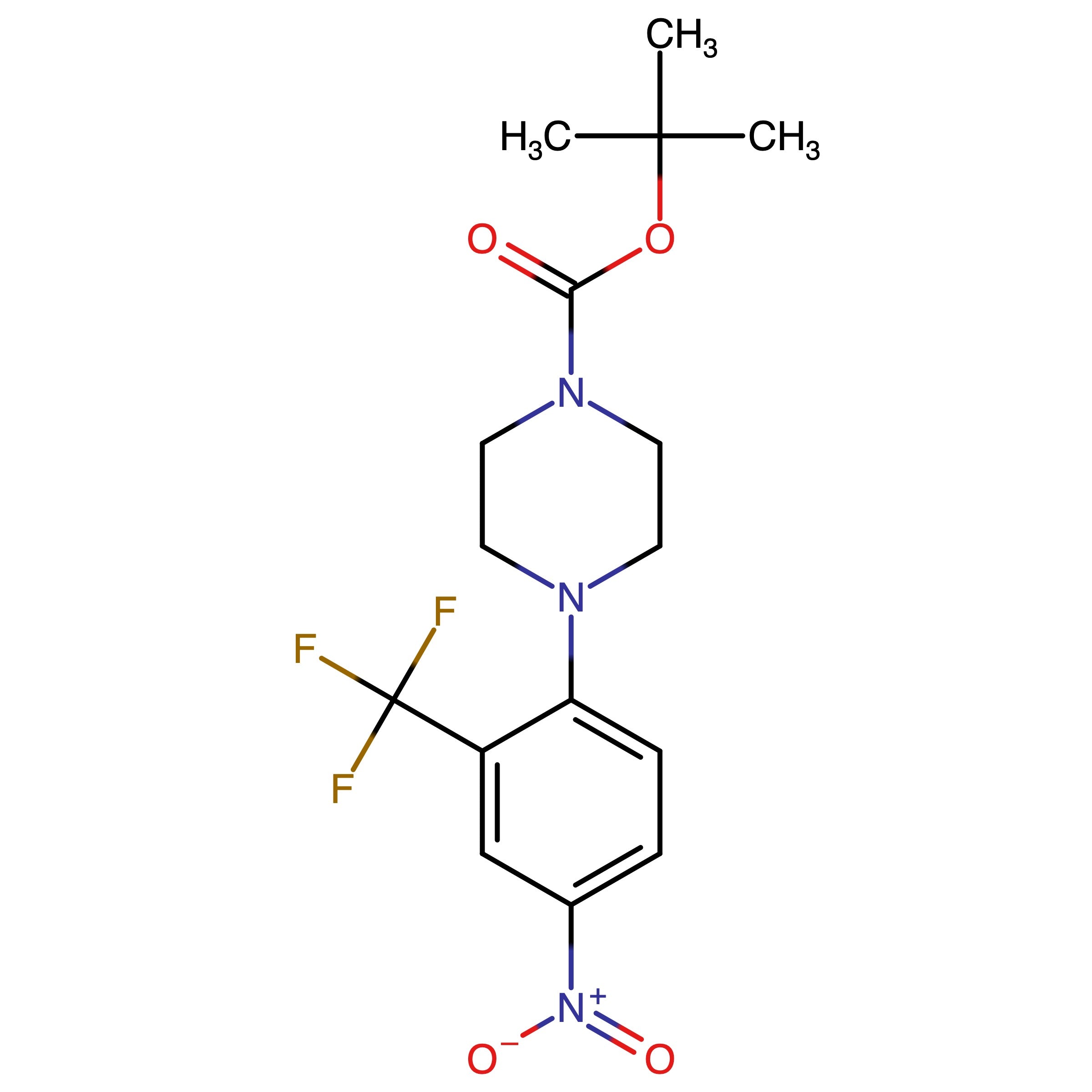 CAS 193902-86-2 | tert-butyl 4-(4-nitro-2-(trifluoromethyl)phenyl)piperazine-1-carboxylate | MFCD11042100