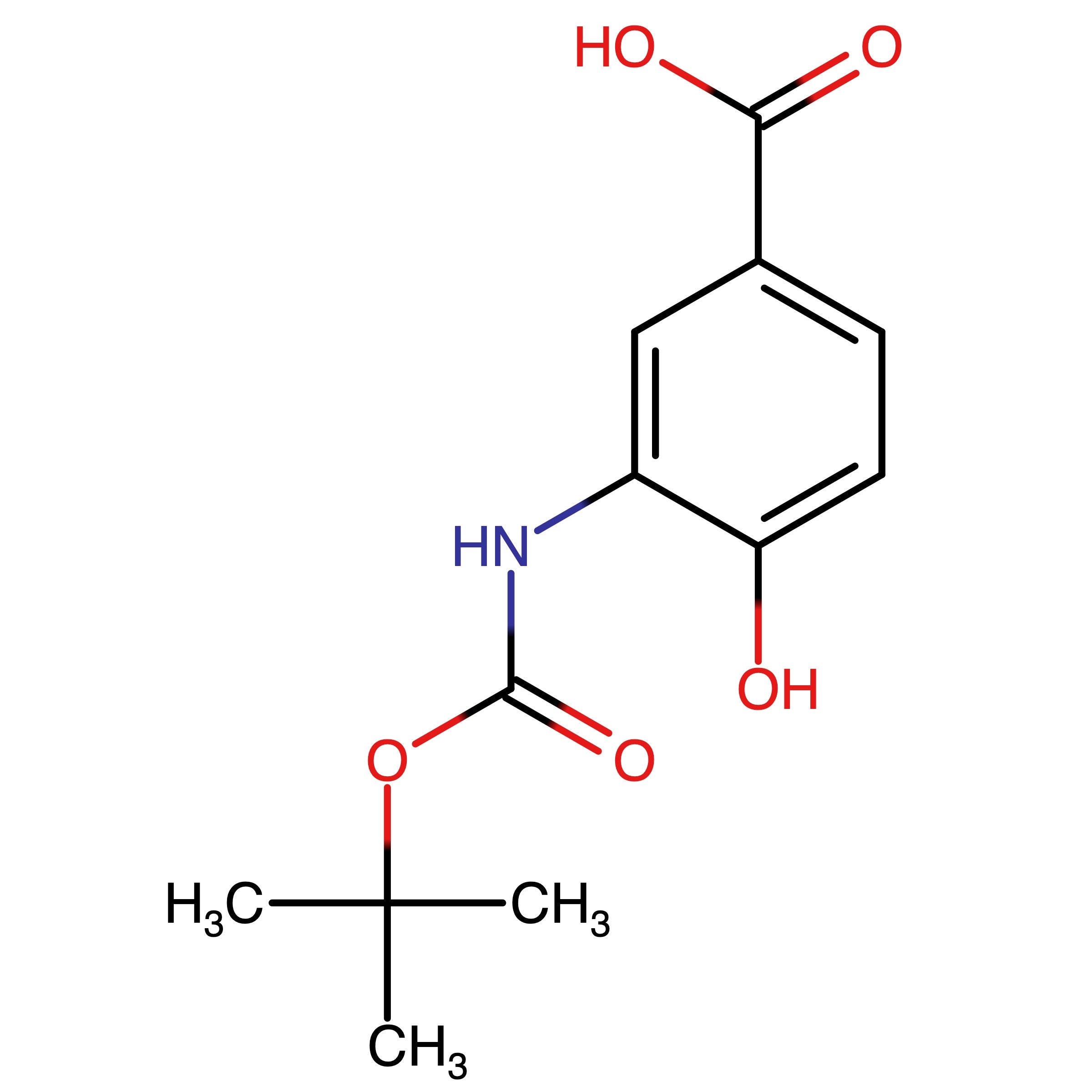 CAS 135322-01-9 | 3-[[(1,1-Dimethylethoxy)carbonyl]amino]-4-hydroxybenzoic acid