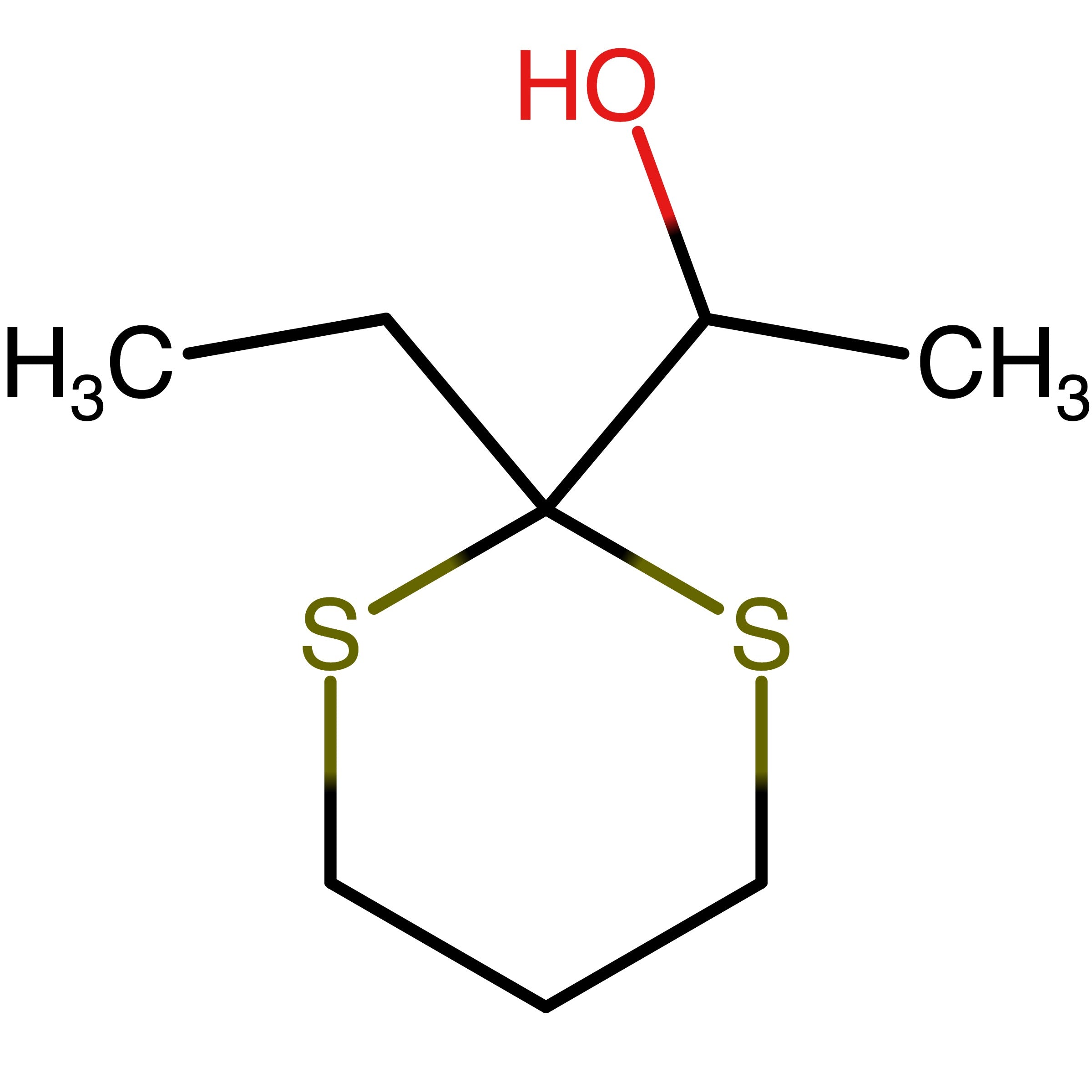 CAS 129650-83-5 | 1-(2-Ethyl-1,3-dithian-2-yl)ethan-1-ol