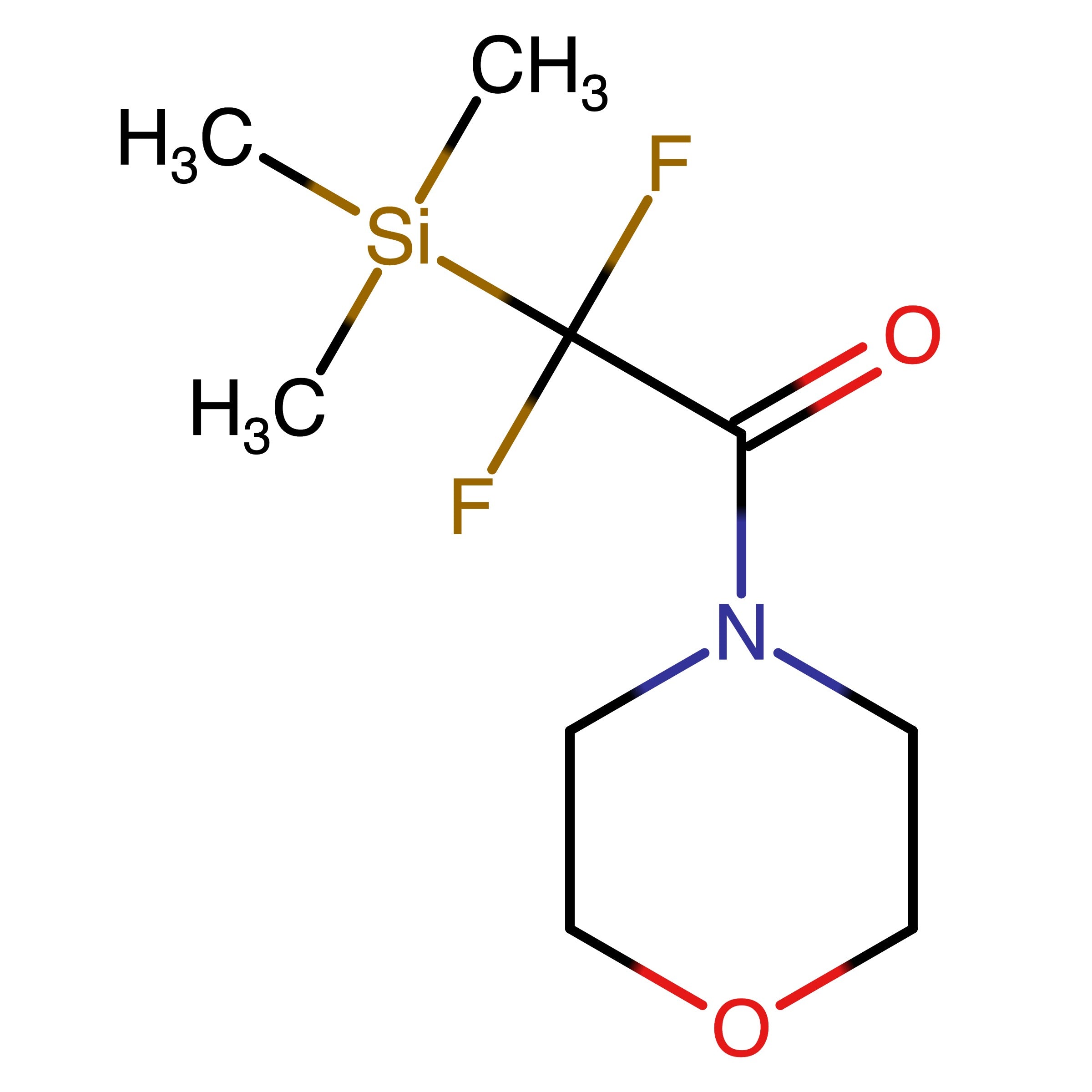 CAS 1630100-64-9 | 2,2-Difluoro-1-(4-morpholinyl)-2-(trimethylsilyl)ethanone