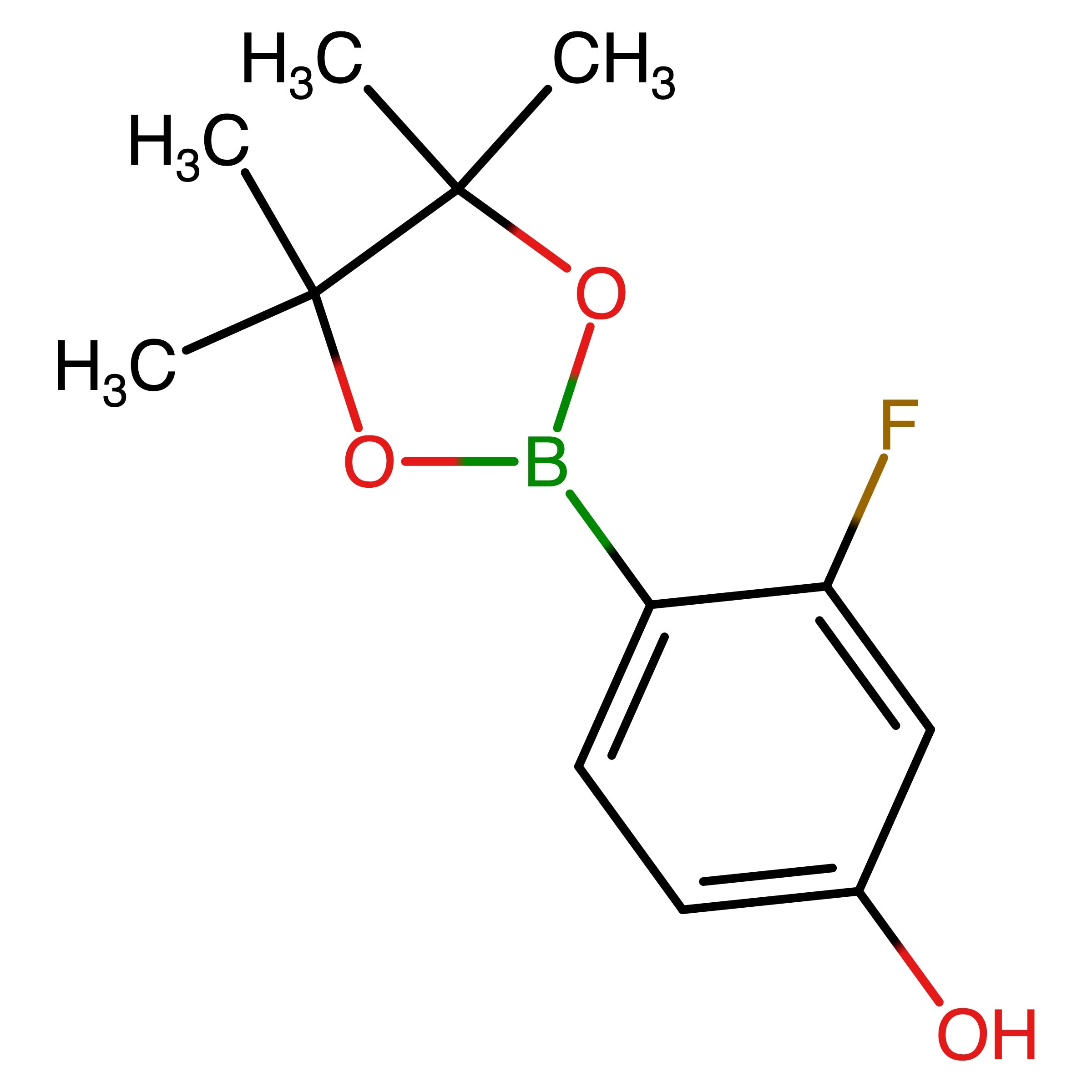 CAS 1029439-02-8 | 3-Fluoro-4-(4,4,5,5-tetramethyl-1,3,2-dioxaborolan-2-yl)phenol | MFCD16994421