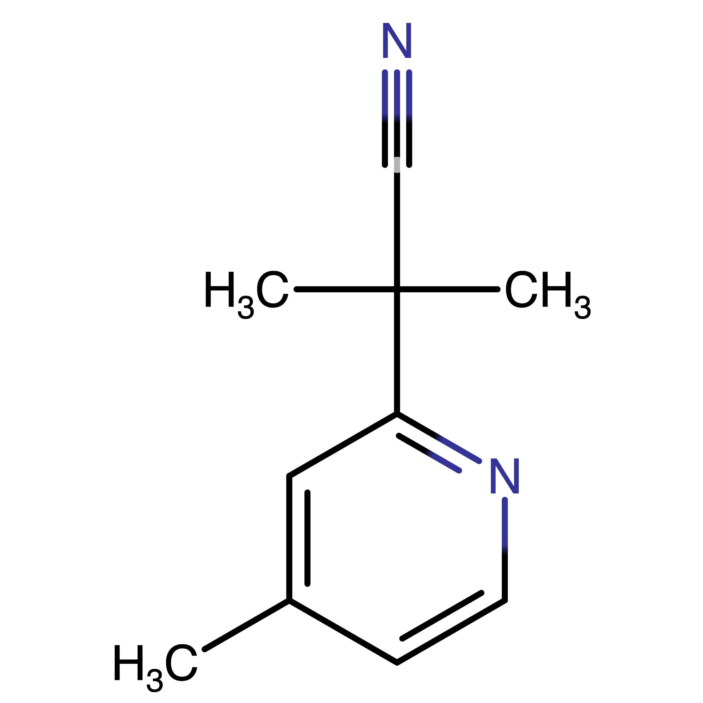 CAS 260981-46-2 | 2-Methyl-2-(4-methylpyridin-2-yl)propanenitrile | MFCD15143407