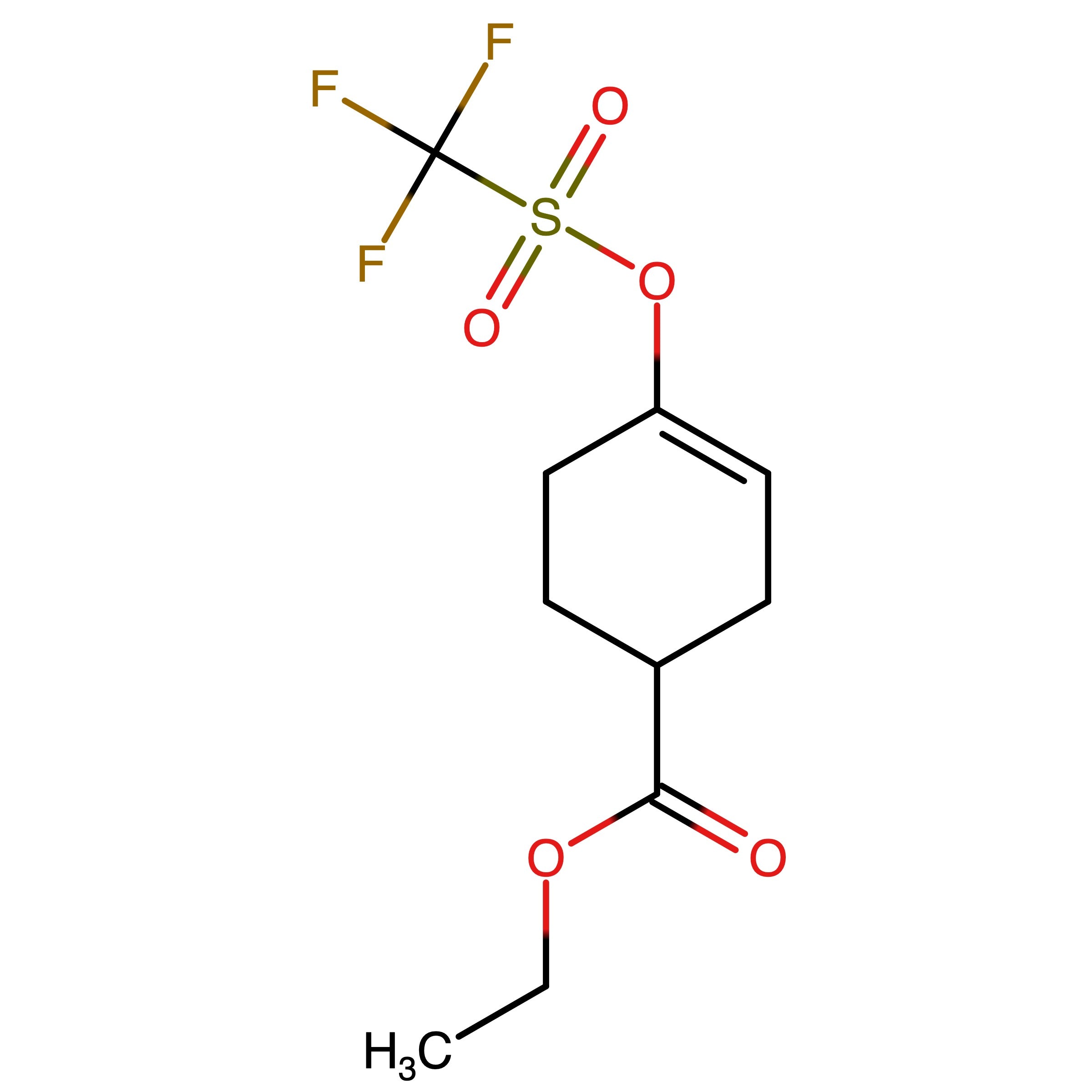 CAS 122948-57-6 | Ethyl 4-(((trifluoromethyl)sulfonyl)oxy)cyclohex-3-enecarboxylate | MFCD17169871