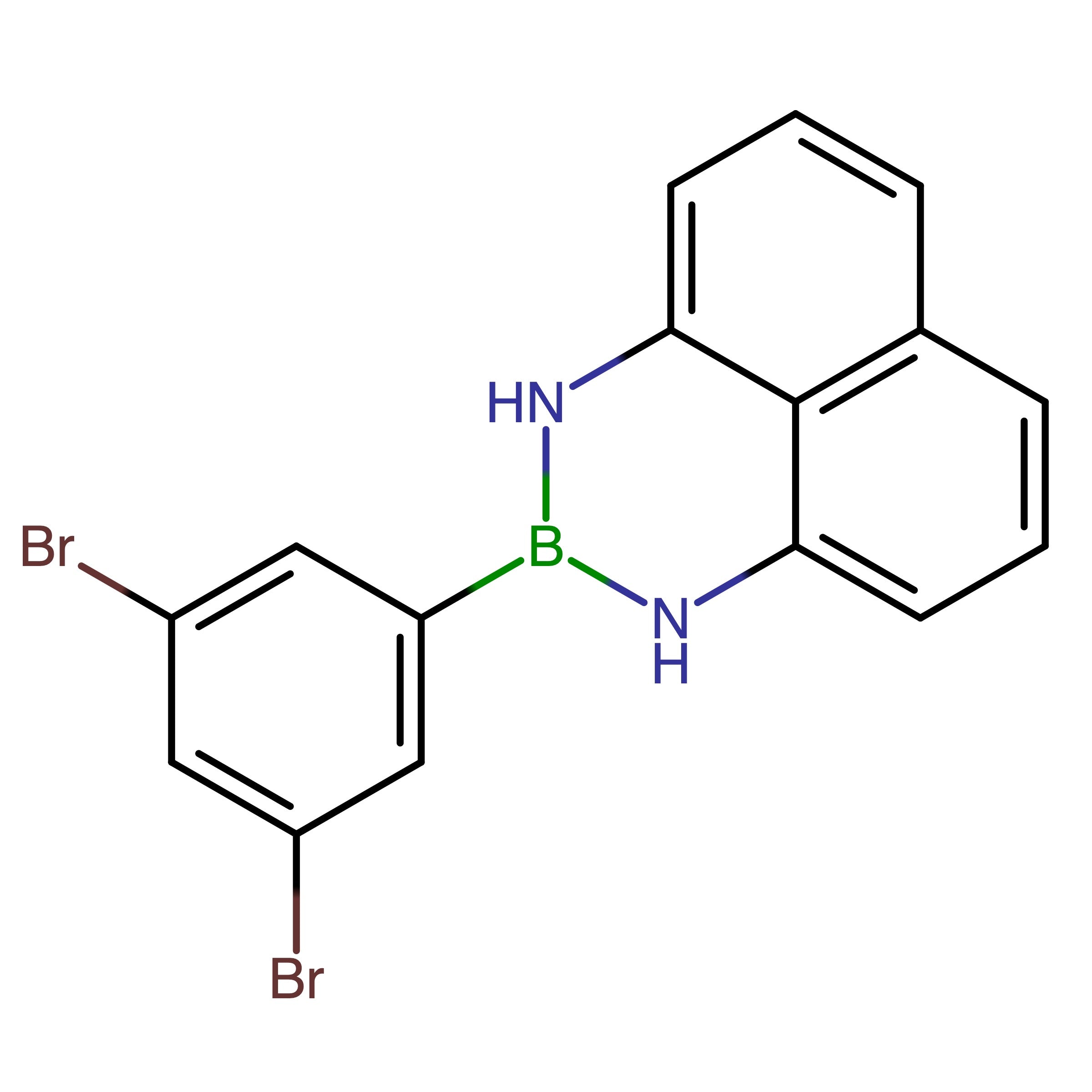CAS 1098071-09-0 | 2-(3,5-Dibromophenyl)-2,3-dihydro-1H-naphtho[1,8-de][1,3,2]diazaborinine | MFCD20527133