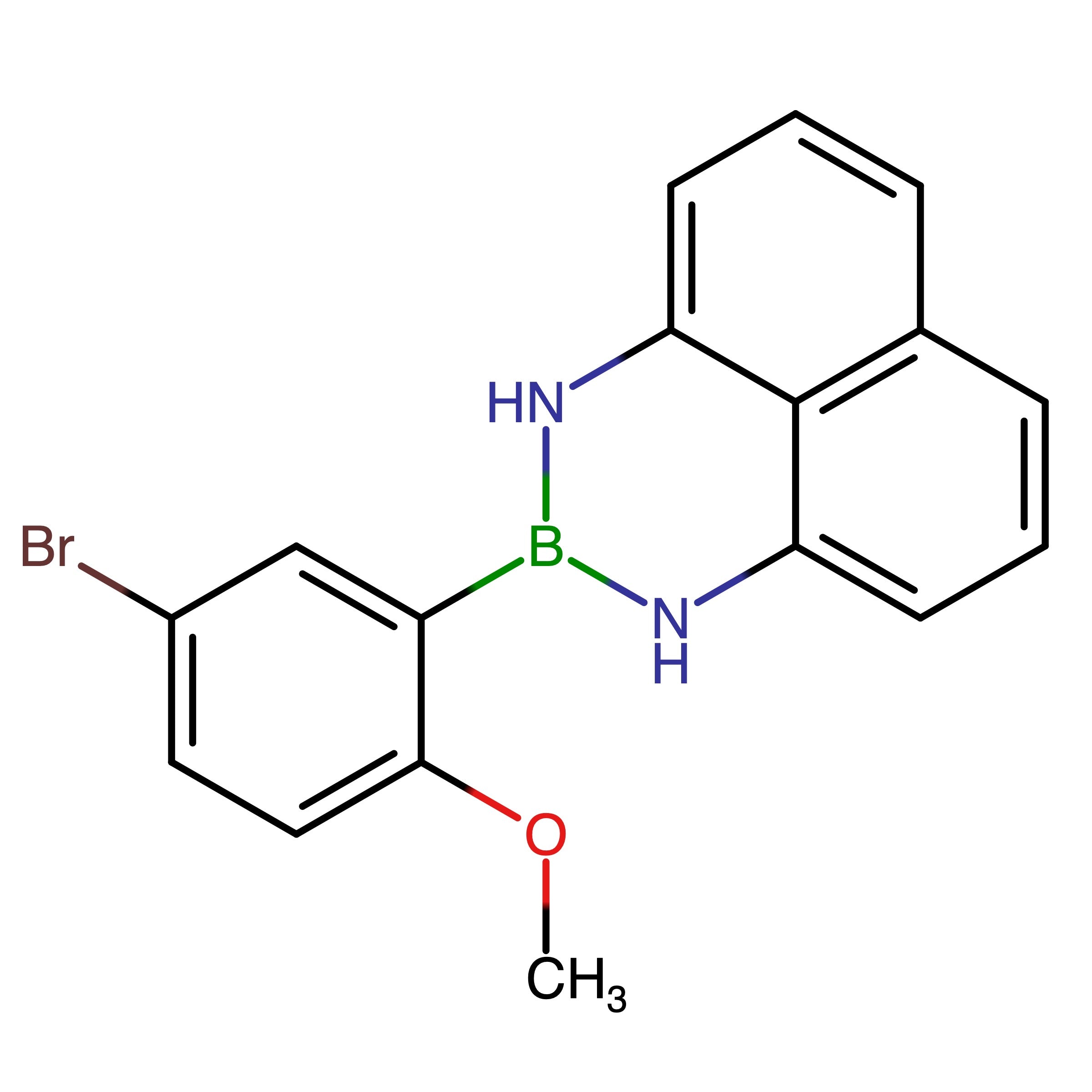 CAS 927384-45-0 | 2-(5-Bromo-2-methoxyphenyl)-2,3-dihydro-1H-naphtho[1,8-de][1,3,2]diazaborinine | MFCD20527134