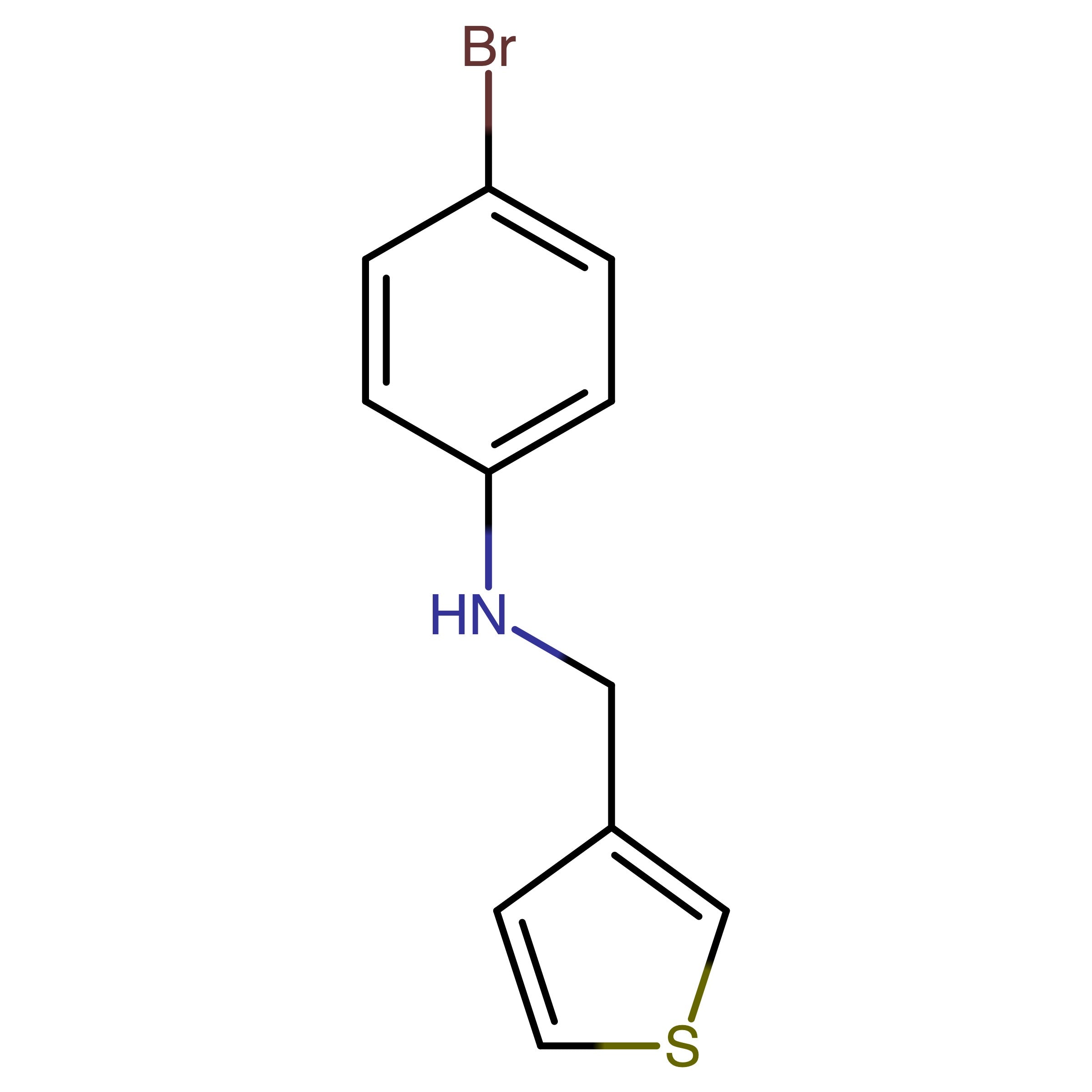CAS 341008-33-1 | 4-Bromo-N-(thiophen-3-ylmethyl)aniline | MFCD01426998