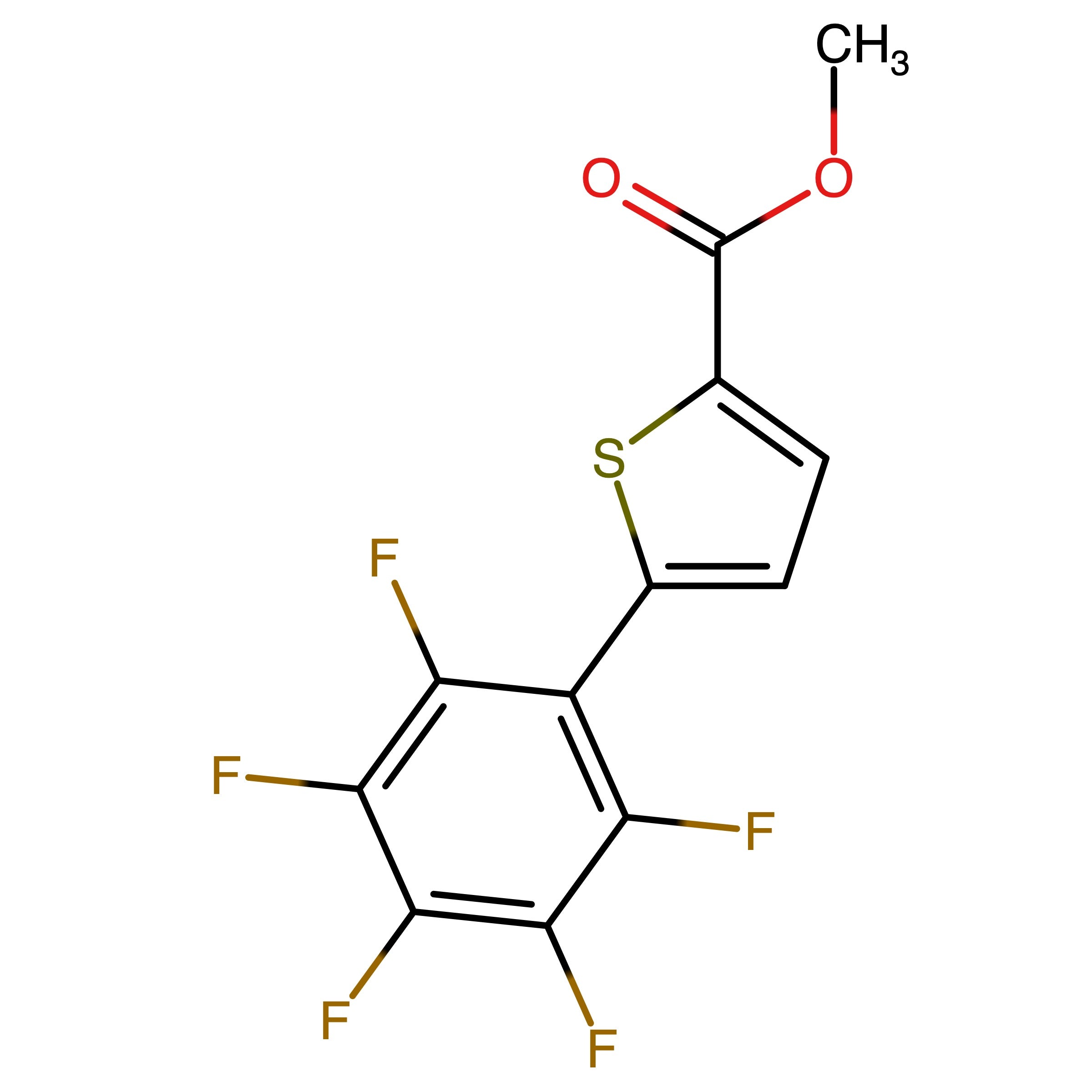 CAS 1244039-08-4 | Methyl 5-(2,3,4,5,6-pentafluorophenyl)-2-thiophenecarboxylate | MFCD00000286