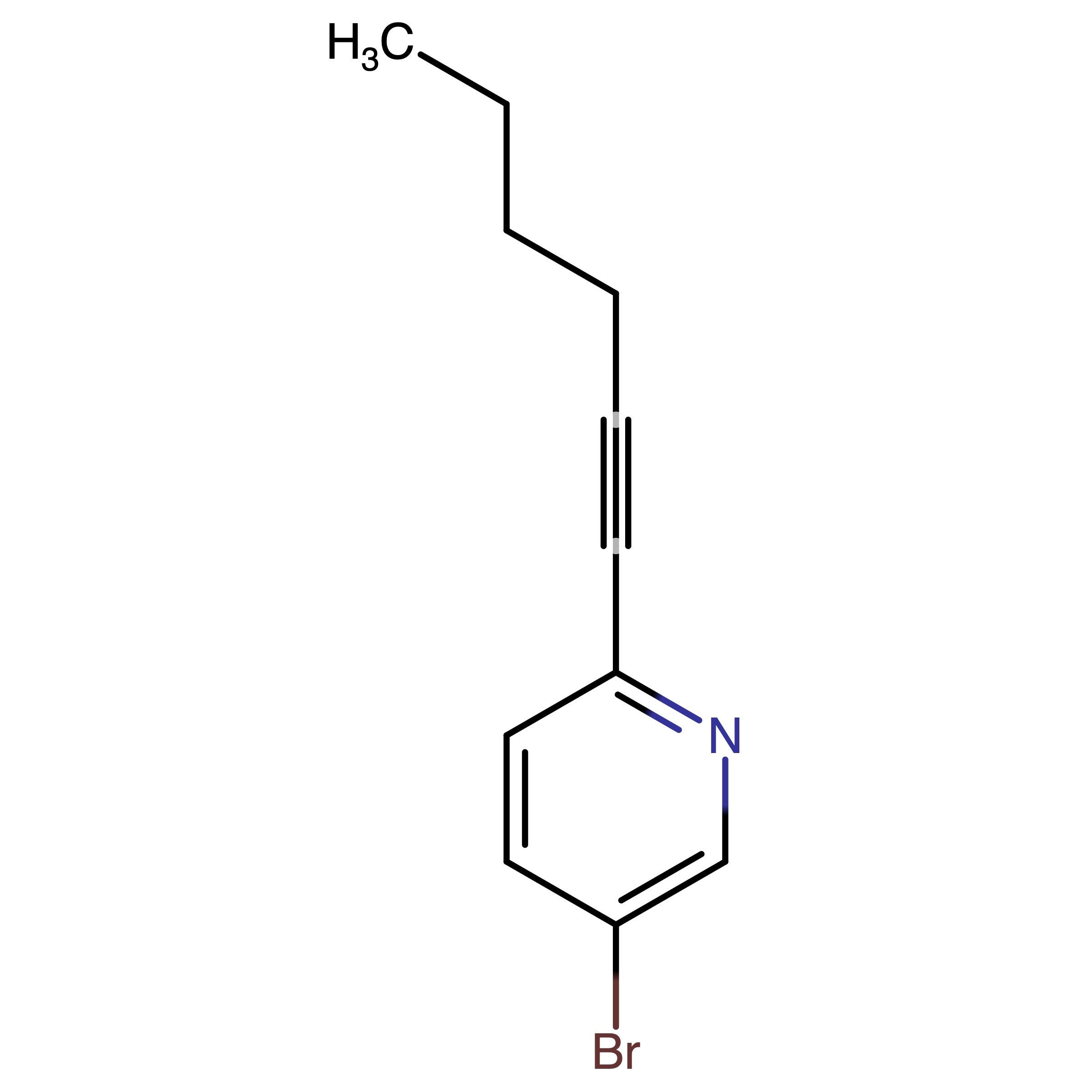 CAS 111770-81-1 | 5-Bromo-2-(1-hexyn-1-yl)pyridine