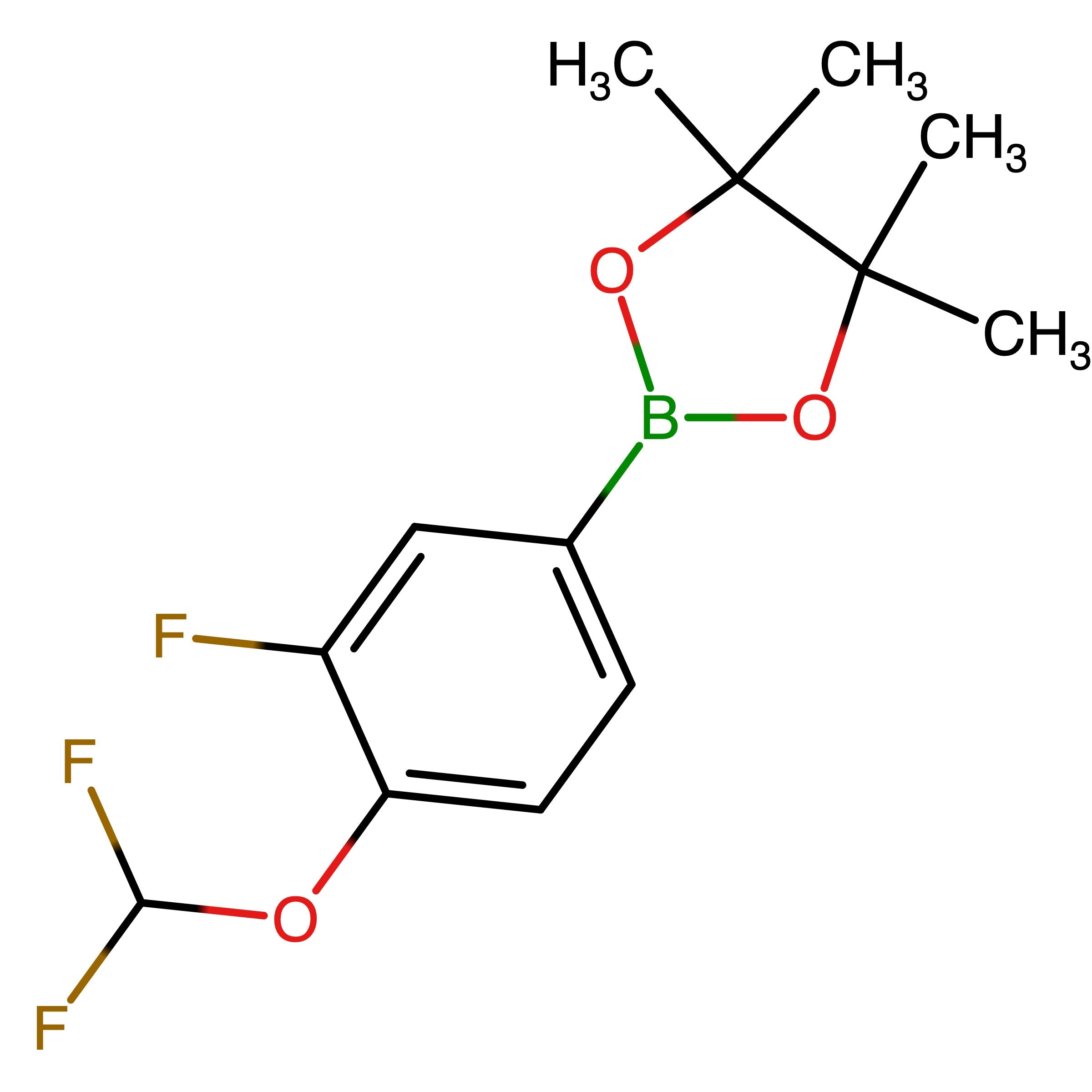 CAS 1162262-35-2 | 2-(4-Difluoromethoxy-3-fluorophenyl)-4,4,5,5-tetramethyl-[1,3,2]dioxaborolane | MFCD12910510
