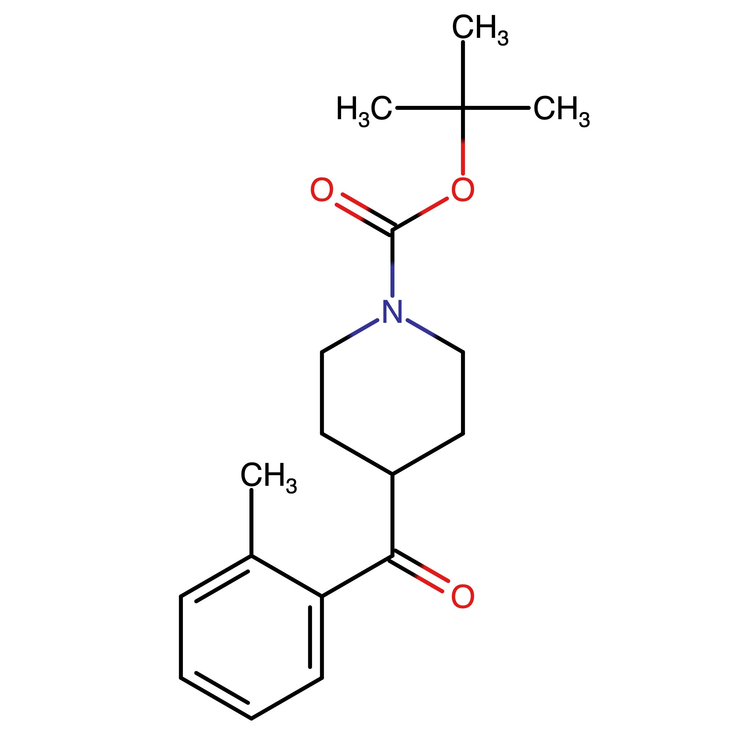 CAS 912769-10-9 | 1,1-Dimethylethyl 4-(2-methylbenzoyl)-1-piperidinecarboxylate | MFCD08689359
