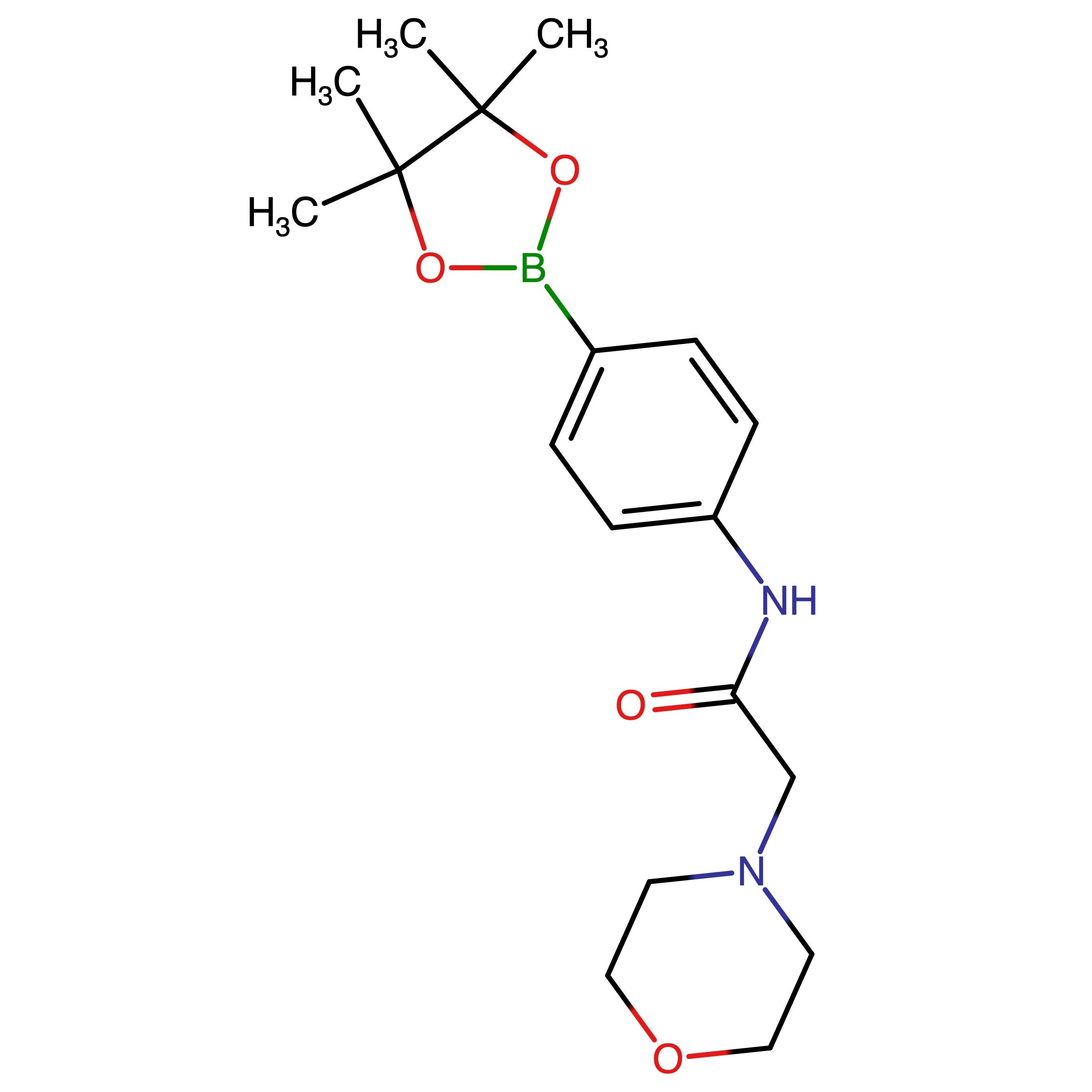 CAS 1628017-79-7 | N-[4-(4,4,5,5-Tetramethyl-1,3,2-dioxaborolan-2-yl)phenyl]-4-morpholineacetamide | MFCD28400533