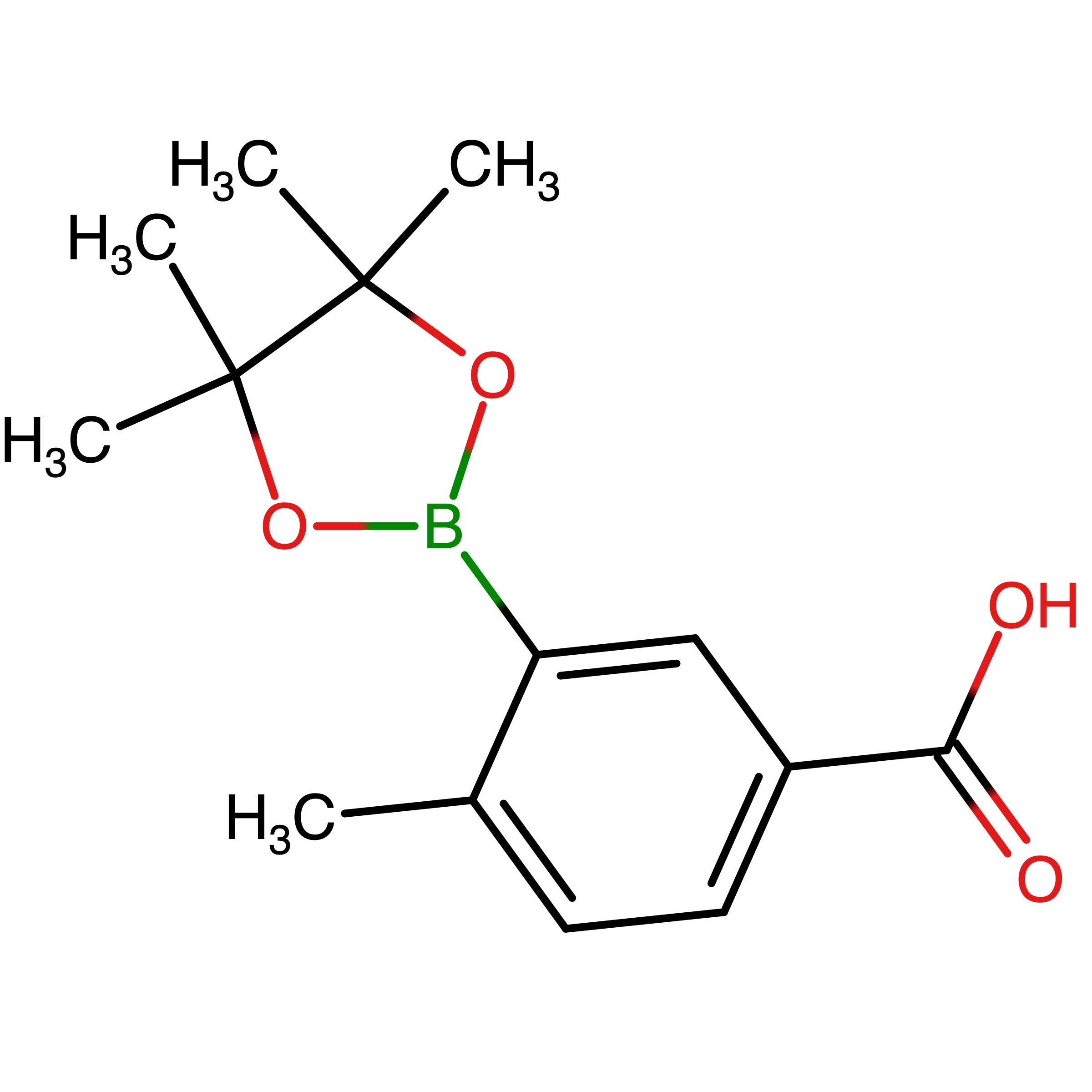 CAS 515131-35-8 | 4-Methyl-3-(4,4,5,5-tetramethyl-1,3,2-dioxaborolan-2-yl)benzoic acid | MFCD09261433