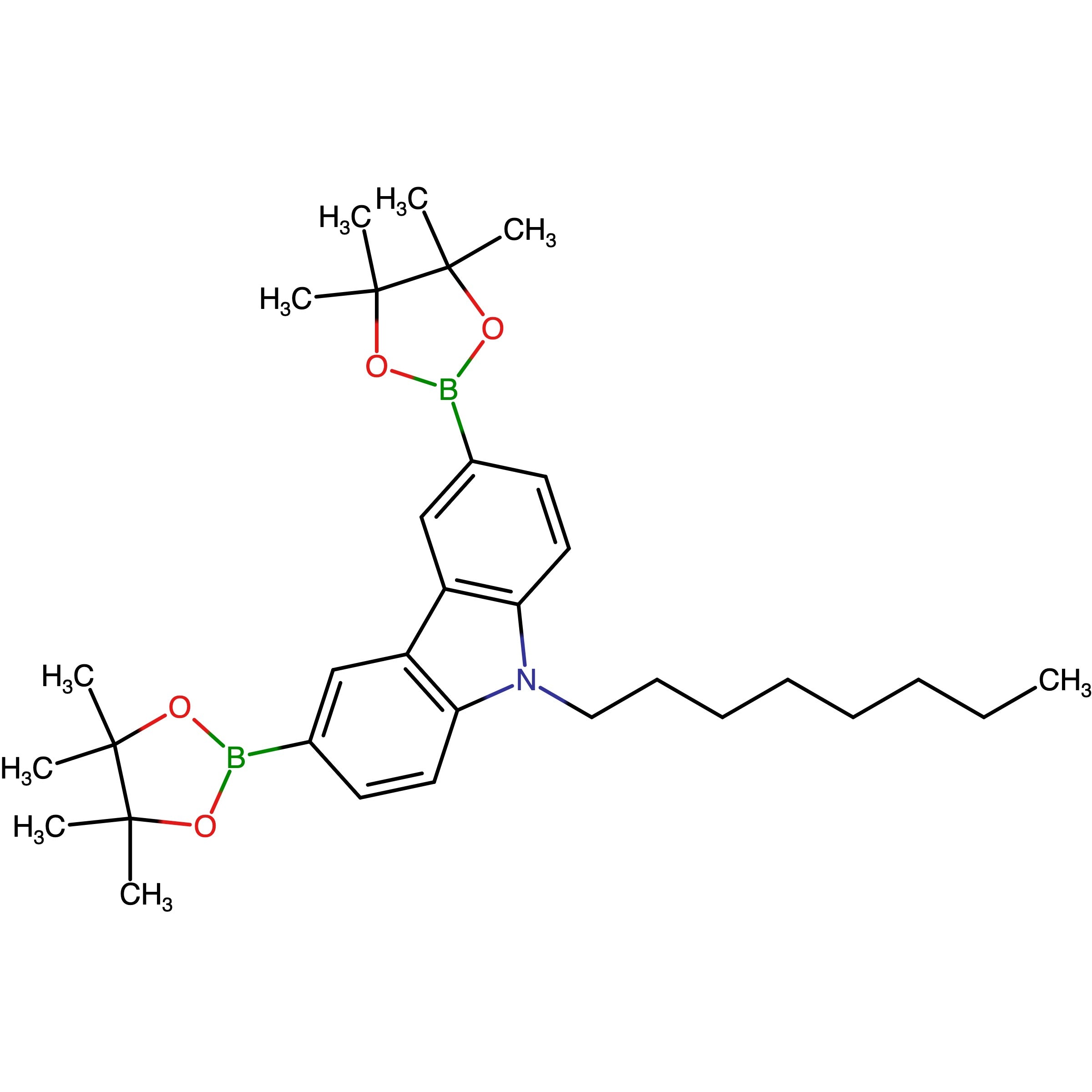 CAS 478706-06-8 | 9-Octyl-3,6-bis(4,4,5,5-tetramethyl-1,3,2-dioxaborolan-2-yl)-9H-carbazole | MFCD23703113