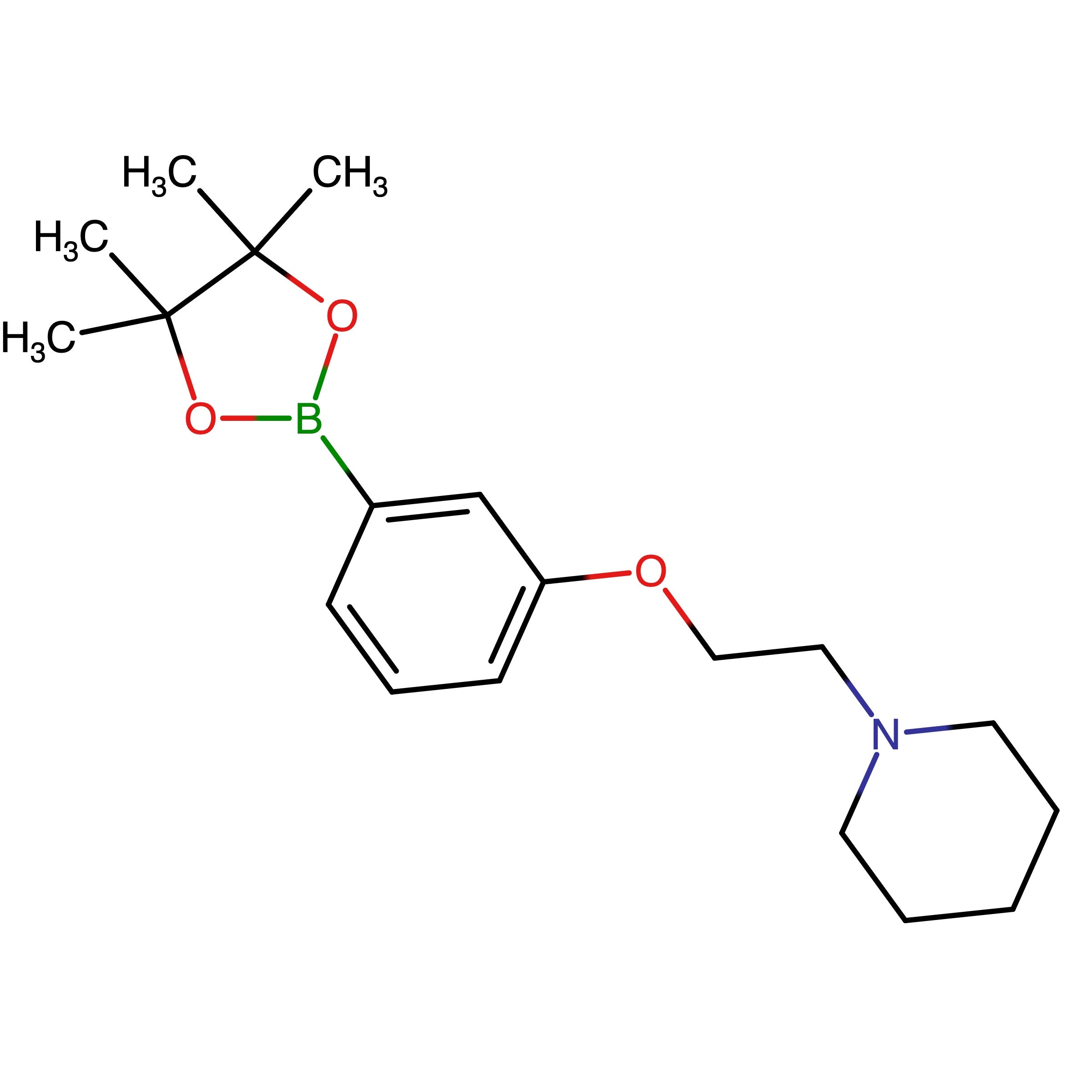 CAS 581065-57-8 | 1-{2-[3-(tetramethyl-1,3,2-dioxaborolan-2-yl)phenoxy]ethyl}piperidine | MFCD09746227