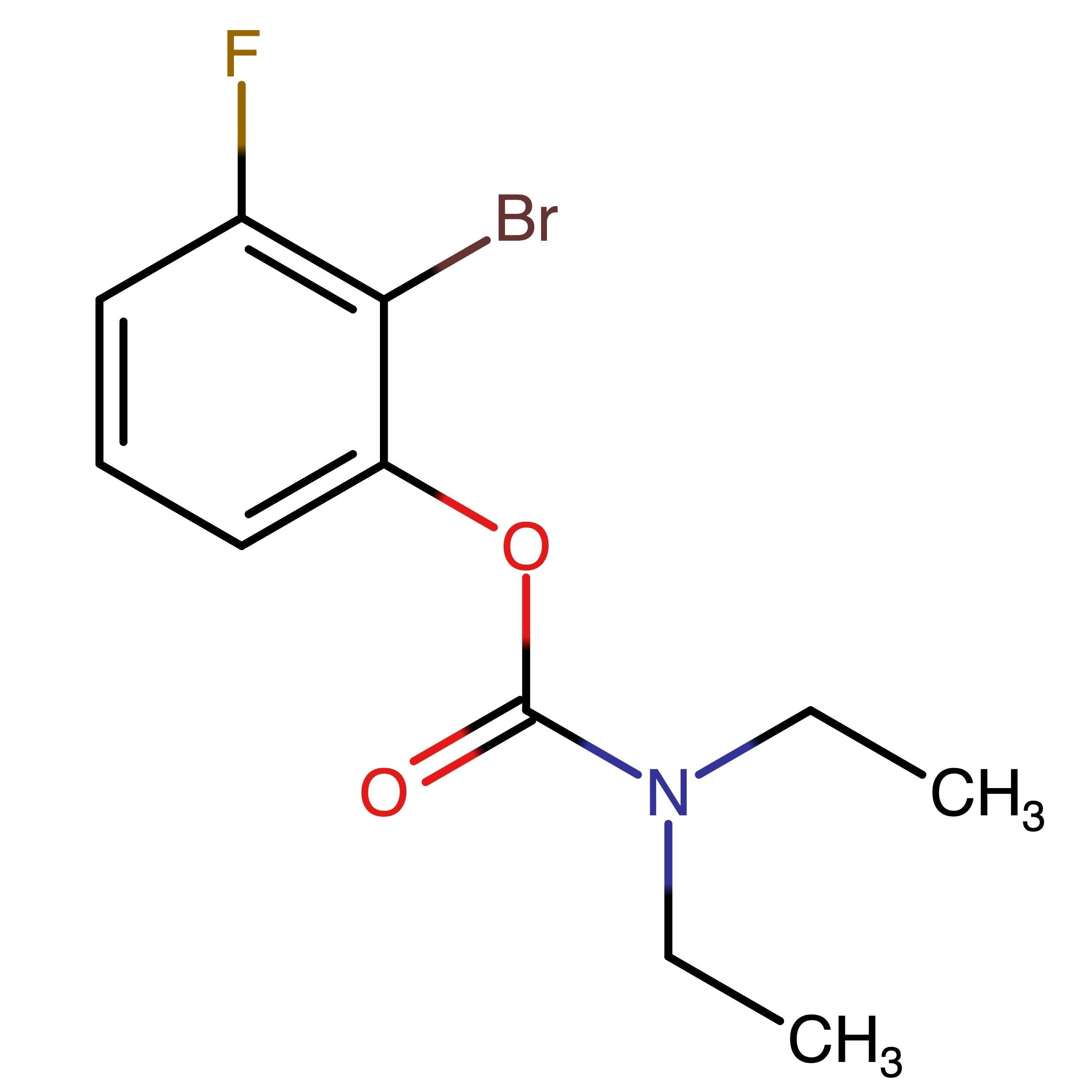 CAS 863870-75-1 | 2-Bromo-3-fluorophenyl diethylcarbamate | MFCD08166315