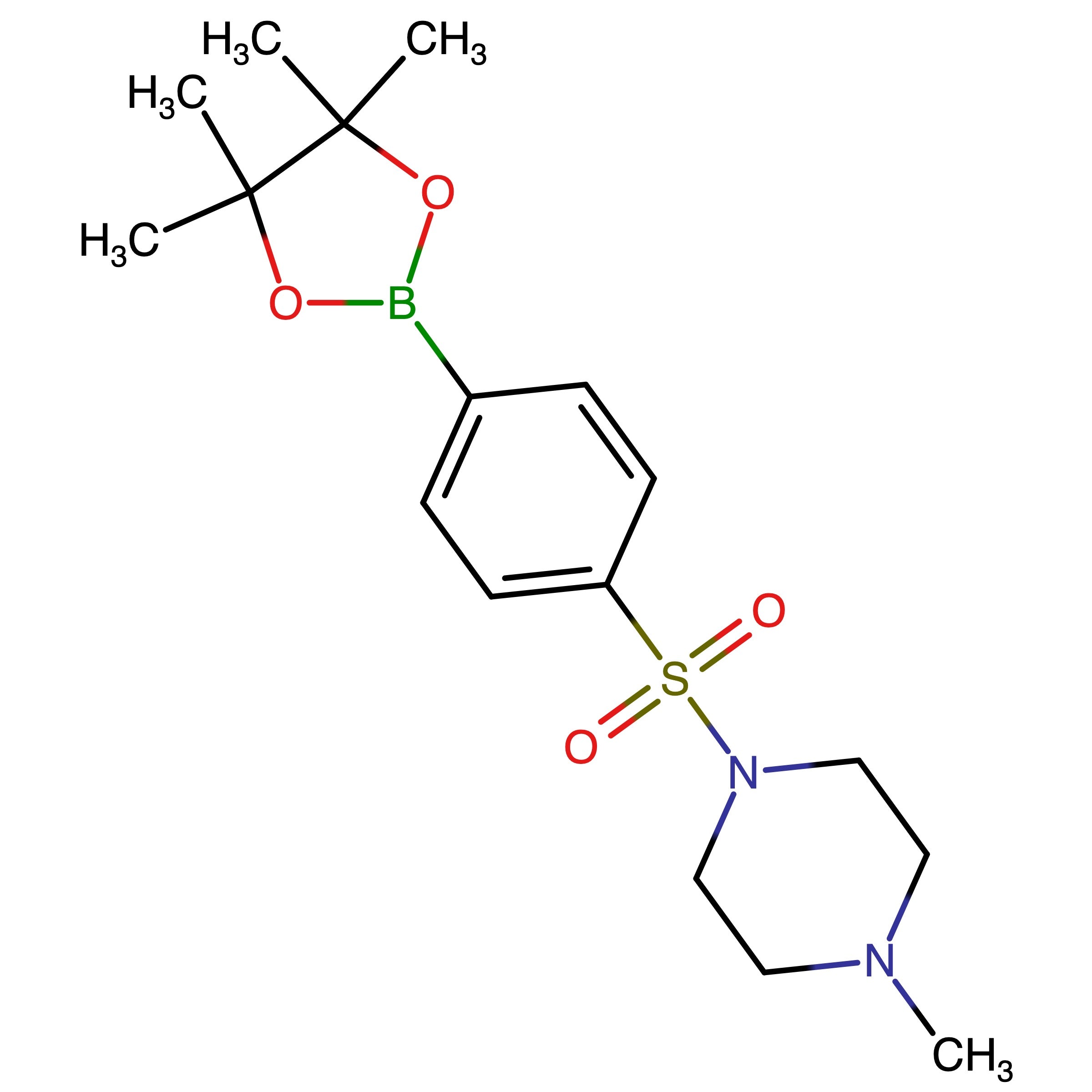 CAS 914610-39-2 | 1-Methyl-4-[[4-(4,4,5,5-tetramethyl-1,3,2-dioxaborolan-2-yl)phenyl]sulfonyl]piperazine | MFCD09746210