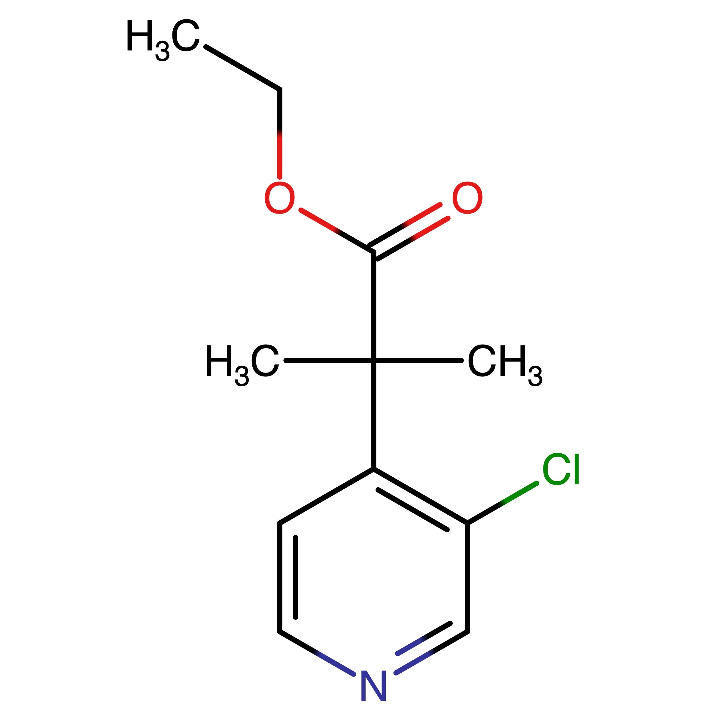 CAS 1236305-50-2 | Ethyl 3-chloro-_,_-dimethyl-4-pyridineacetate