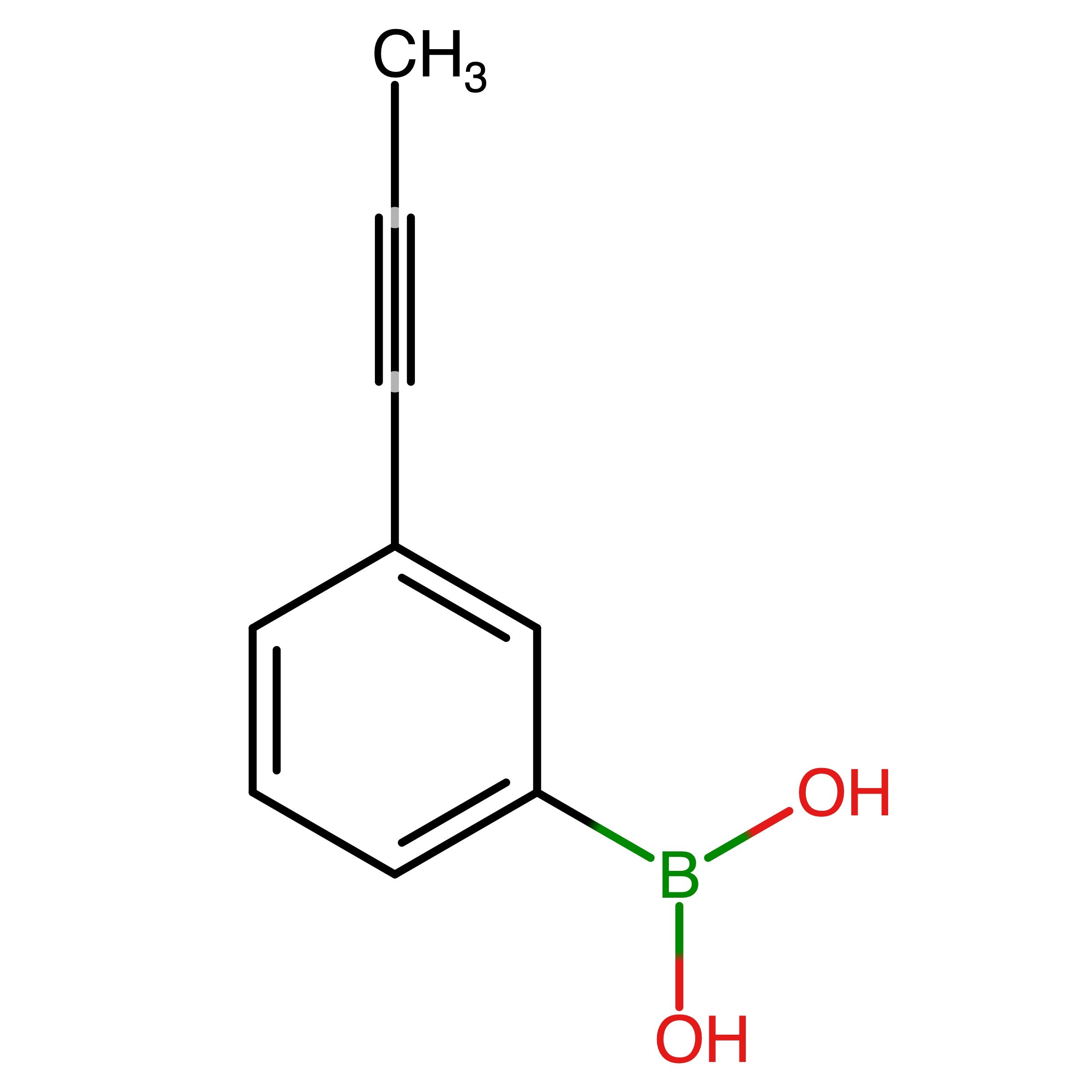 CAS 1189373-19-0 | [3-(Prop-1-yn-1-yl)phenyl]boronic acid | MFCD17677373